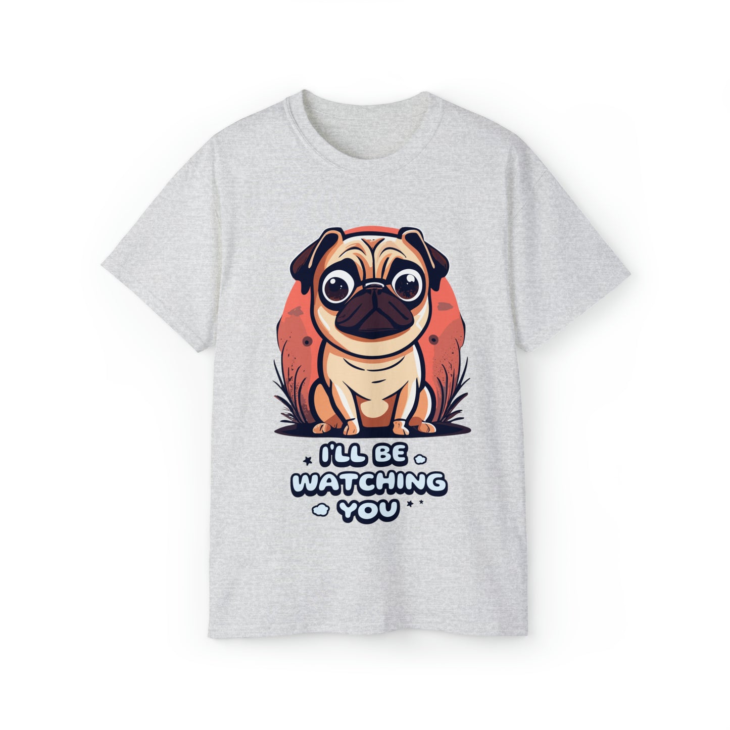 Cute Funny I'll be Watching You Unisex Organic T-Shirt