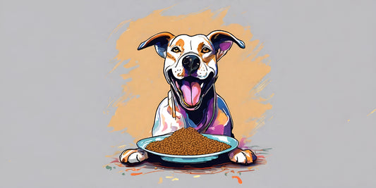 How can we prevent a dog from gulping food?