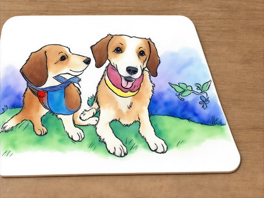 dog themed coaster