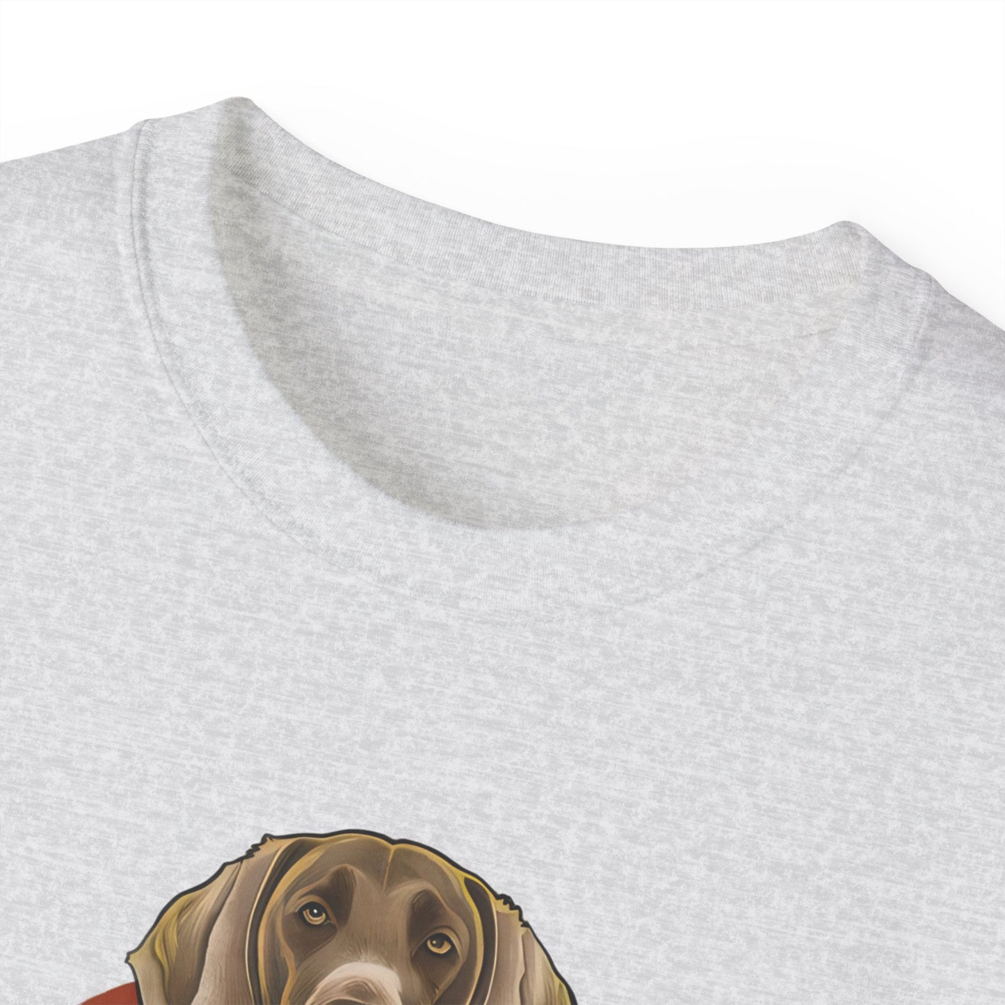 Cute Cartoon Weimaraner Dad Organic T-Shirt