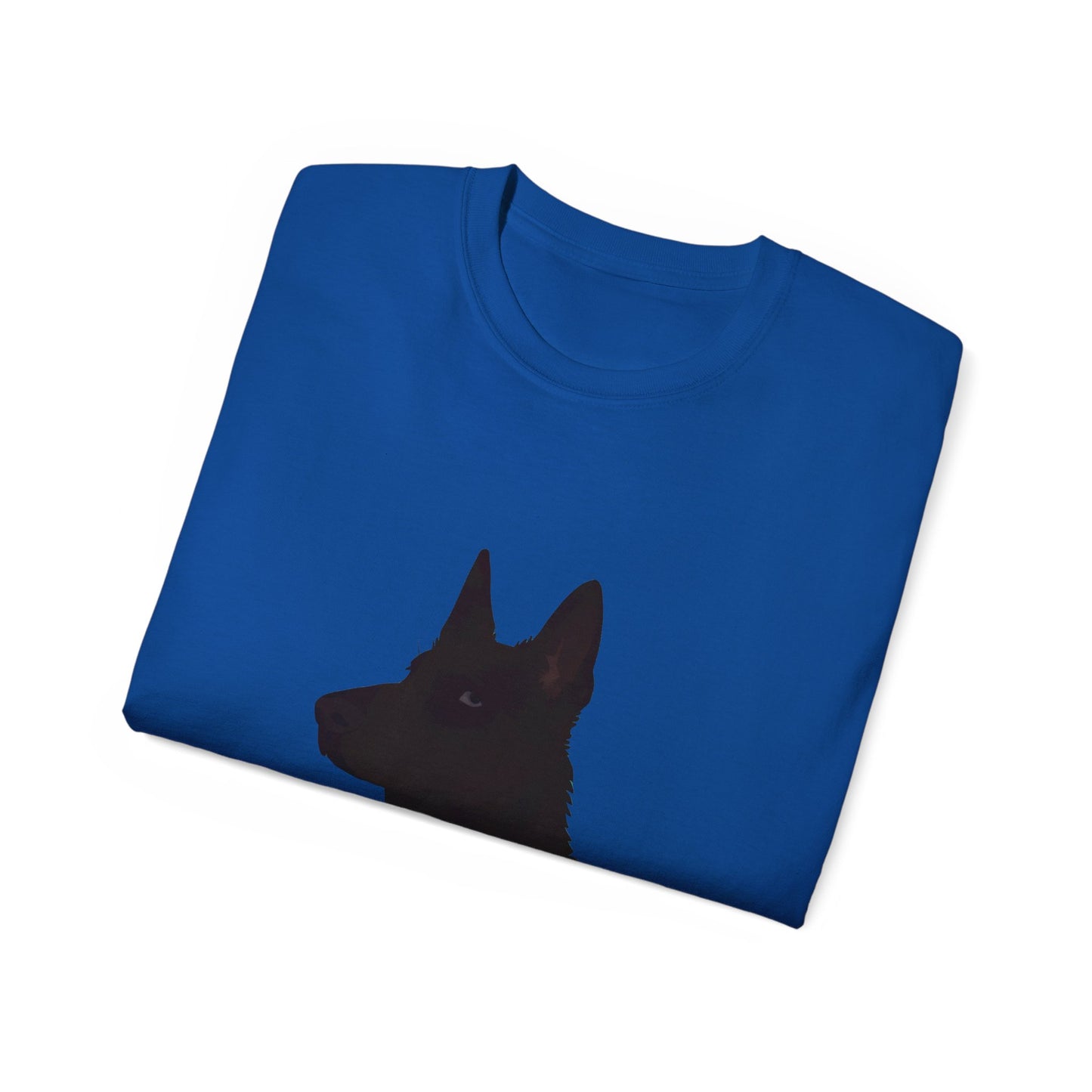 Cute Cartoon German Shepherd Dad Organic T-Shirt