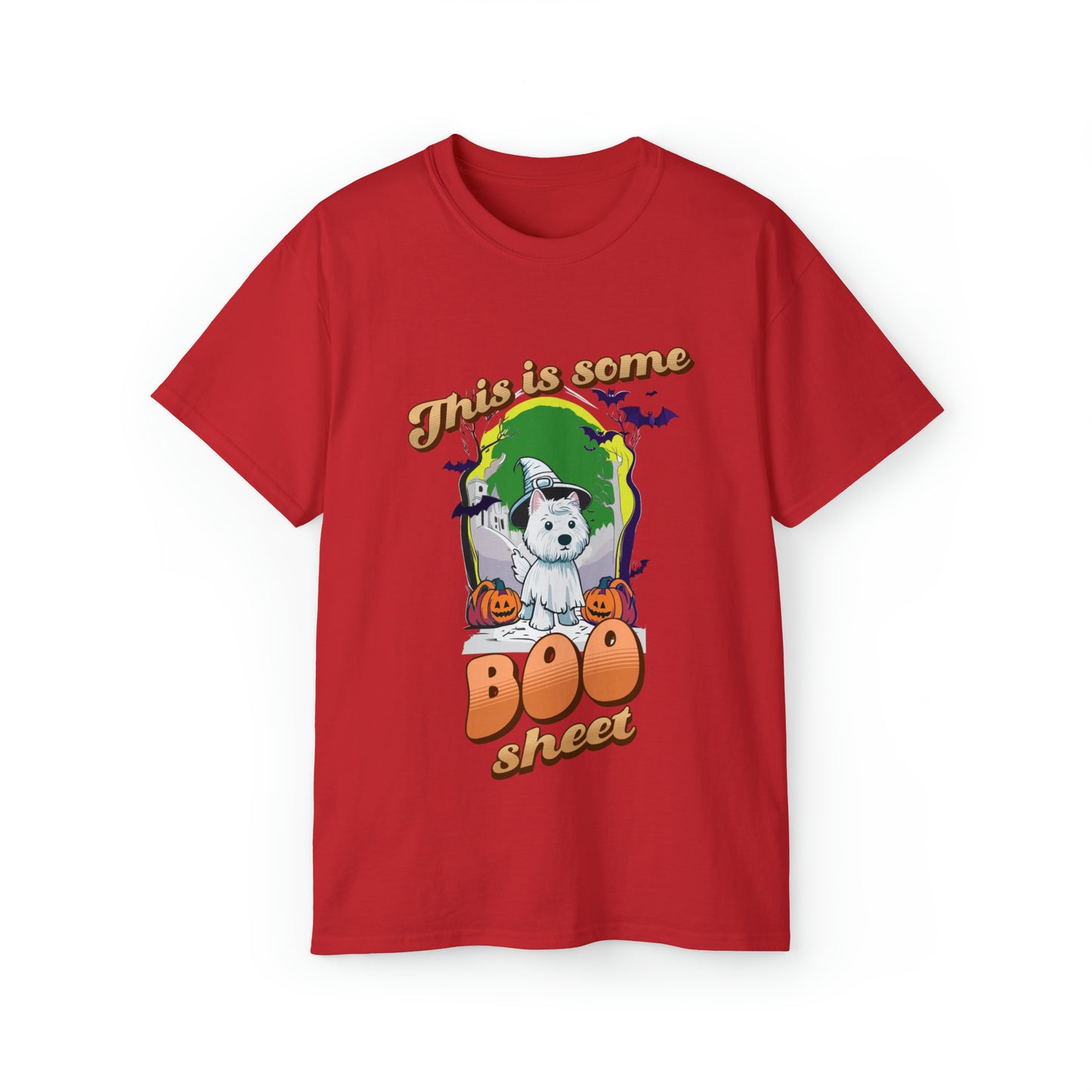 Cute Funny This is Some Boo Sheet Unisex Organic T-Shirt