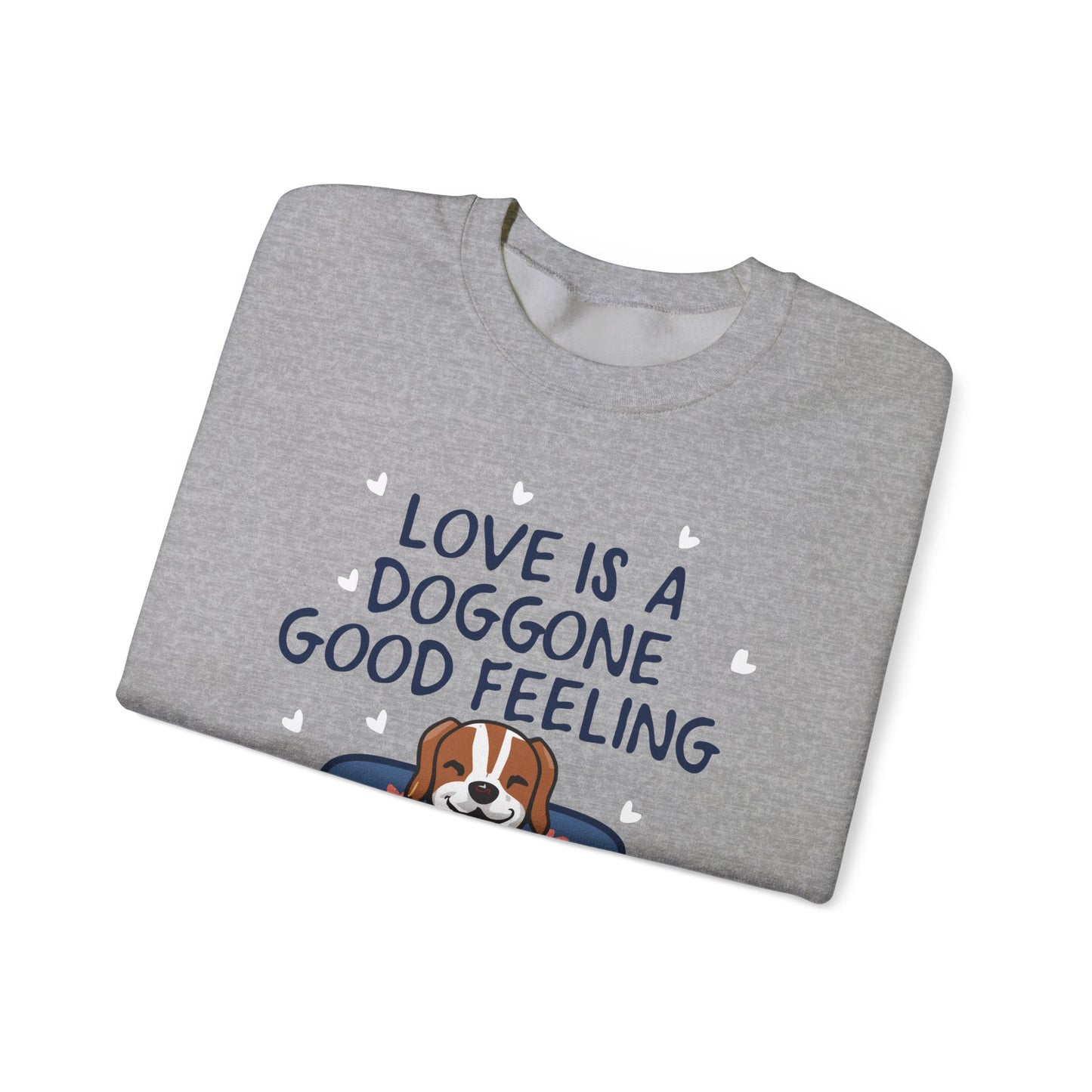 Cute Dog Cartoon Valentine's Day Meme Crewneck Sweatshirt