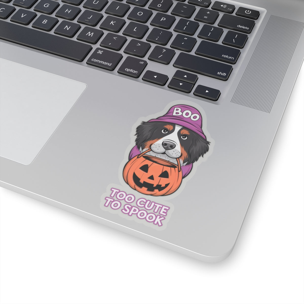 Dog Cartoon Too Cute to Spook Kiss-cut Stickers