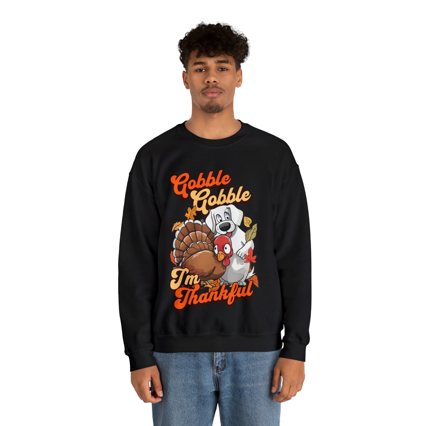 Gobble Gobble I'm Thankful Unisex Crewneck Sweatshirt