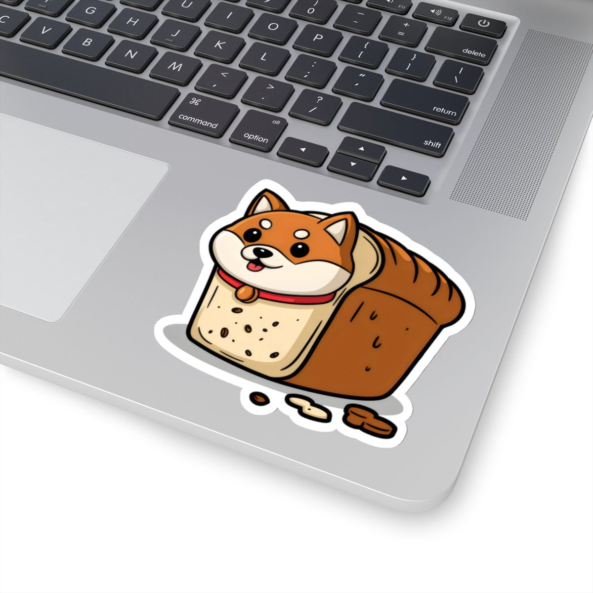 Cute Funny Dog Cartoon Shiba Bread Loaf Kiss-Cut Stickers