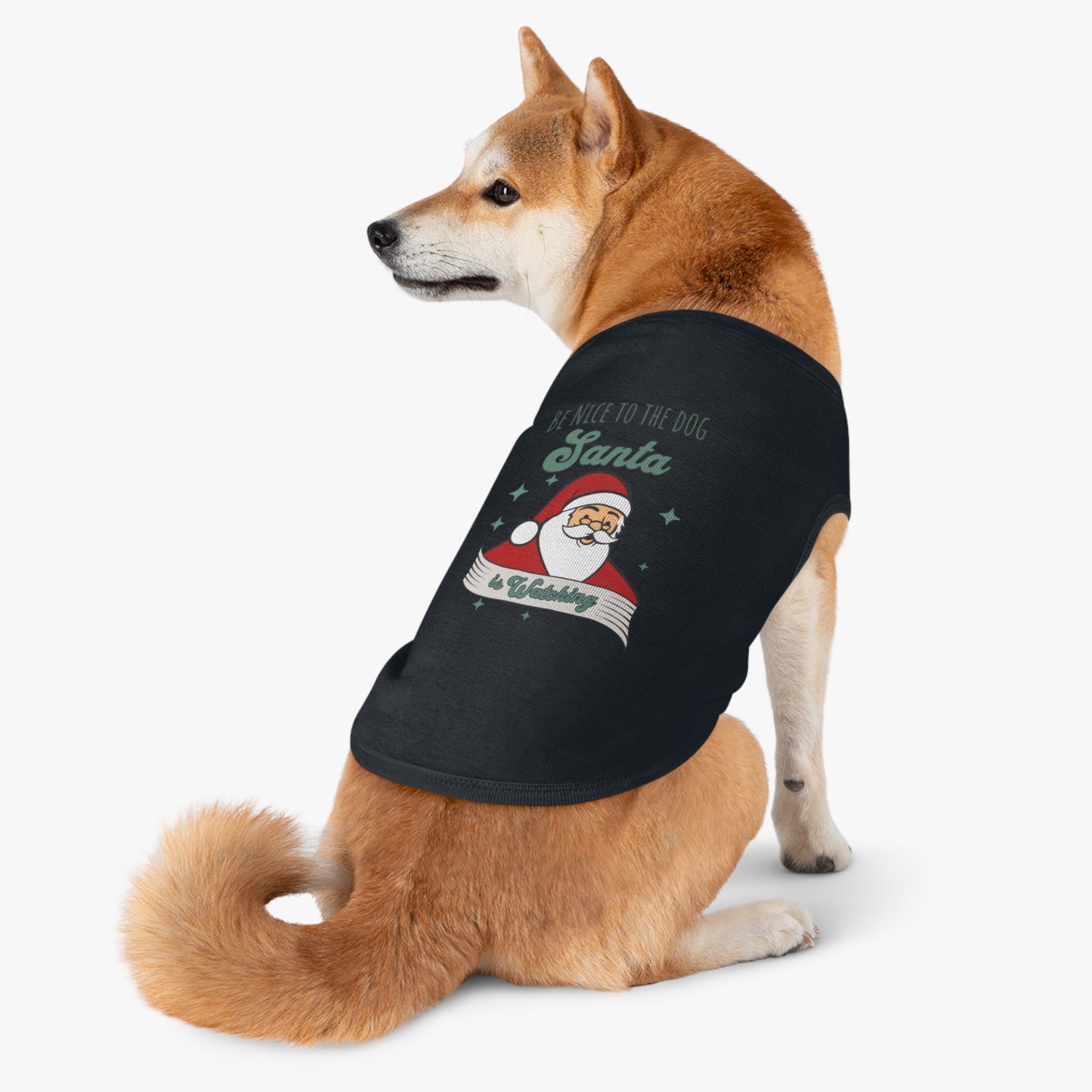 Pet Tank Top - Be Nice to My Dog Santa is Coming