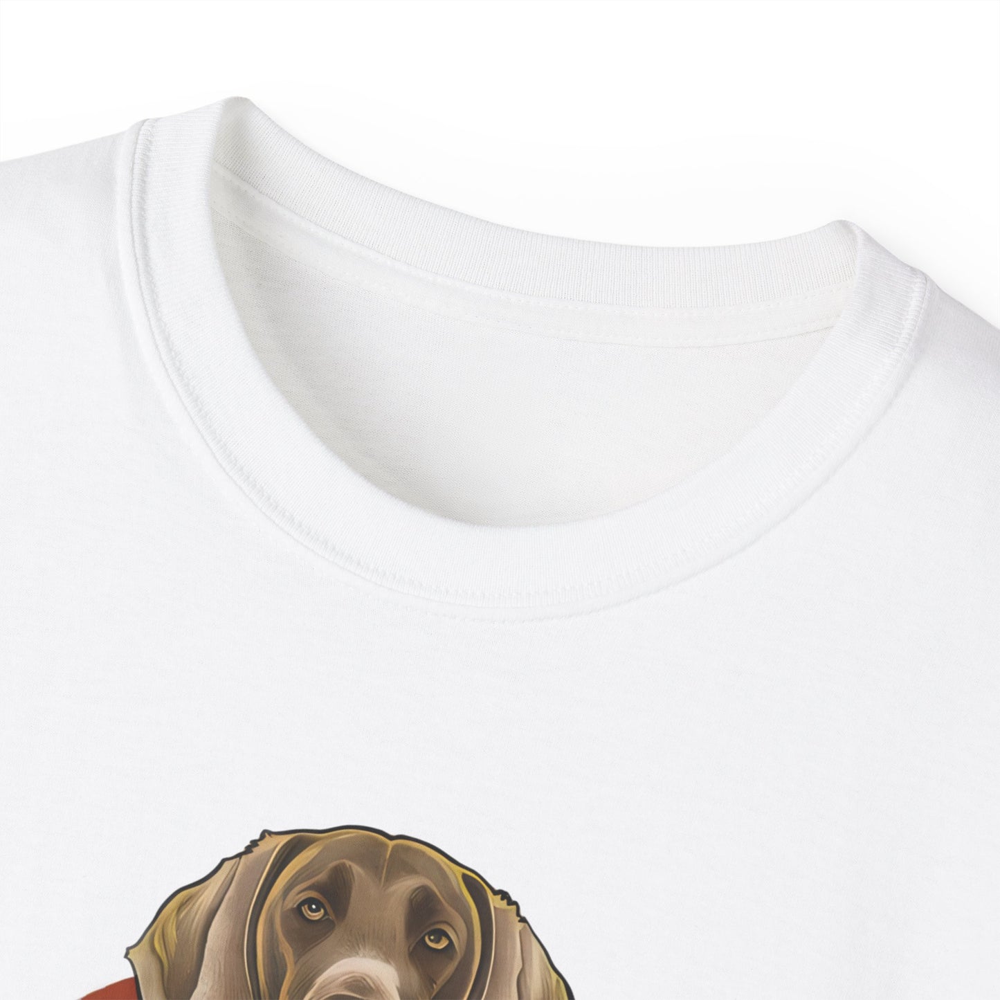 Cute Cartoon Weimaraner Dad Organic T-Shirt