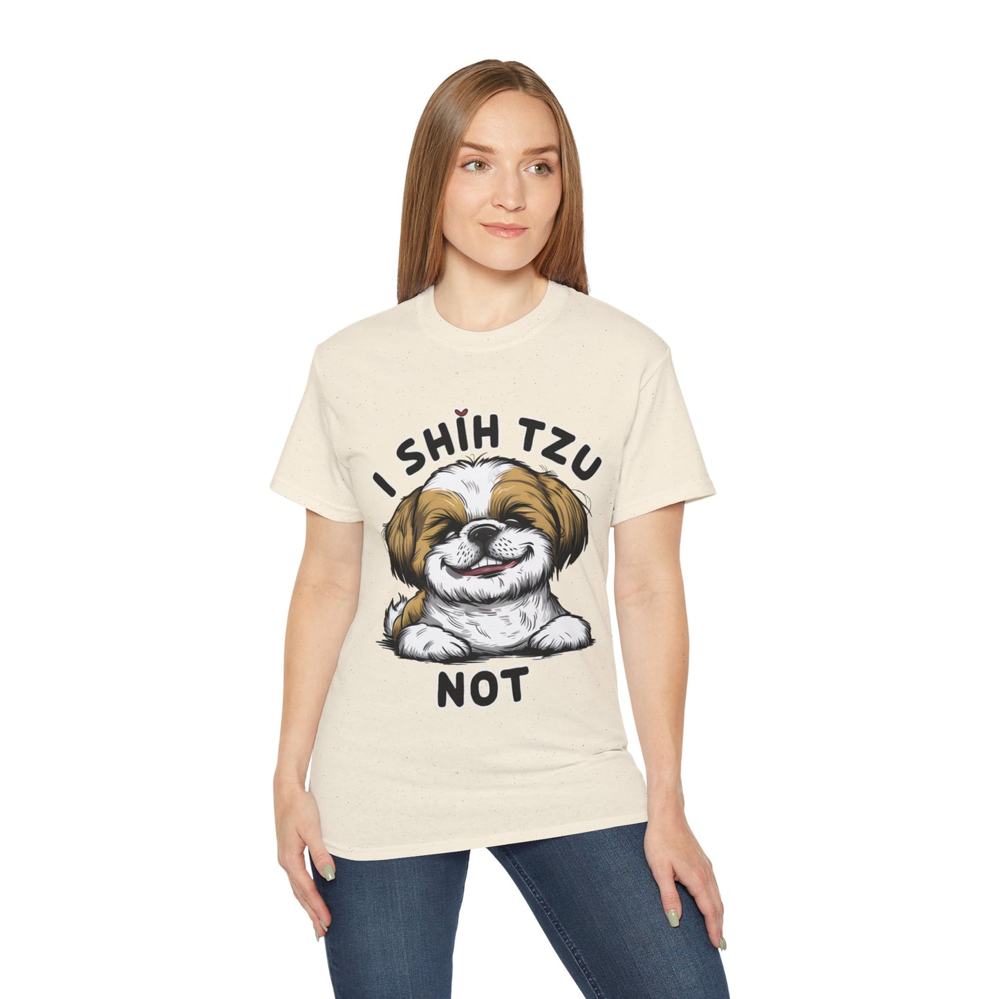 Cute Funny I Shih Tzu Not Dog Meme Organic T-Shirt