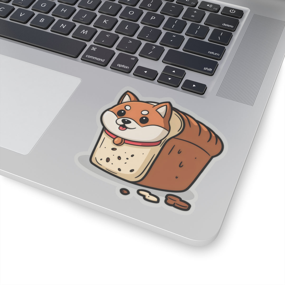 Cute Funny Dog Cartoon Shiba Bread Loaf Kiss-Cut Stickers