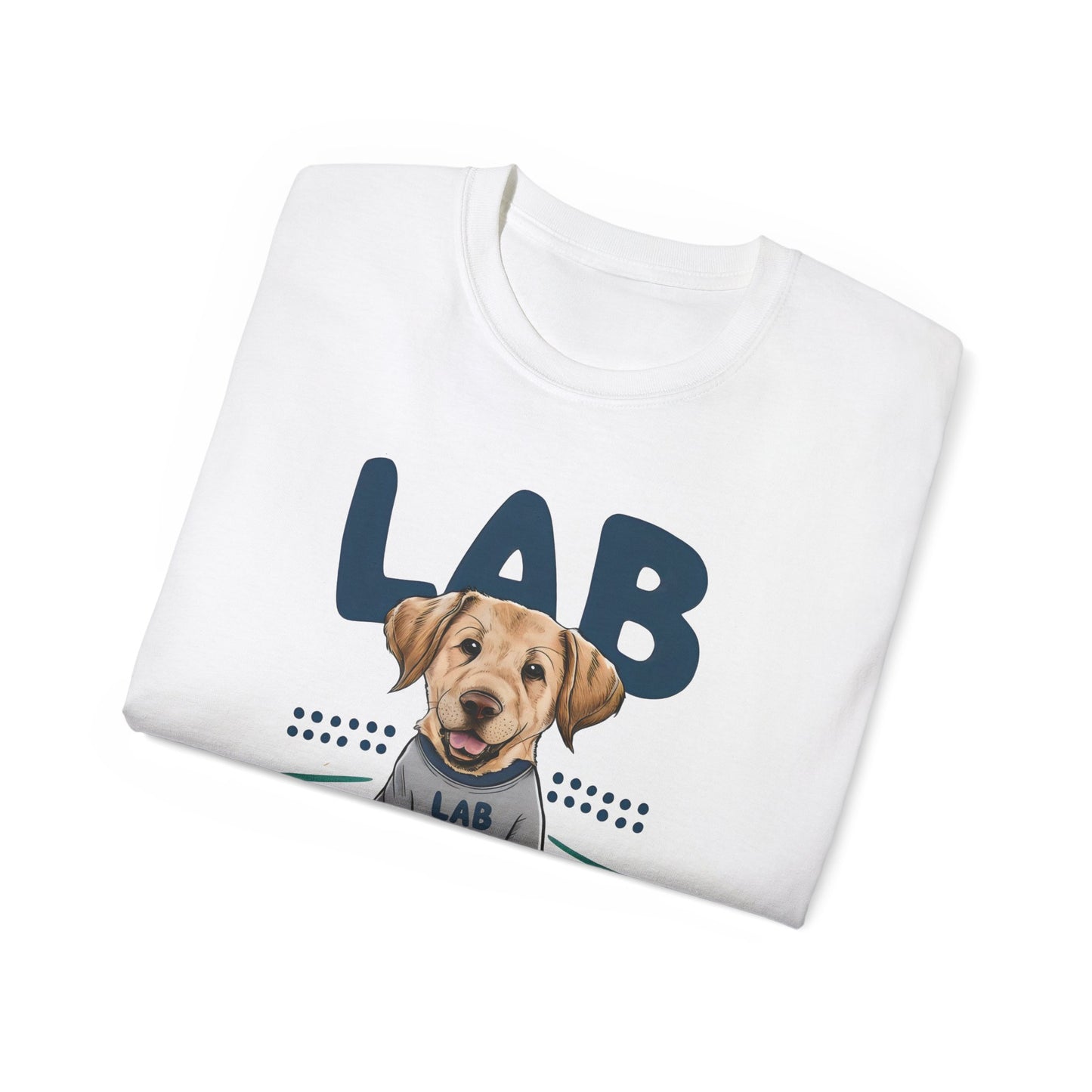 Cute Dog Cartoon Lab Mom Organic T-Shirt