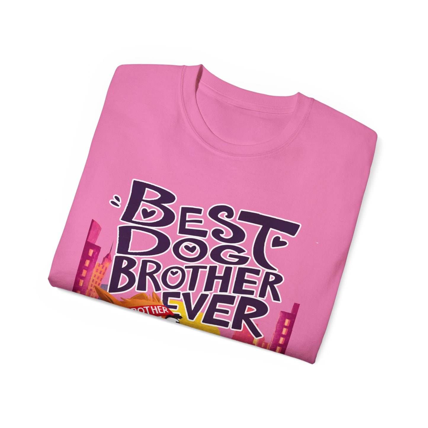 Cute Cartoon Meme Best Dog Brother Ever Organic T-Shirt