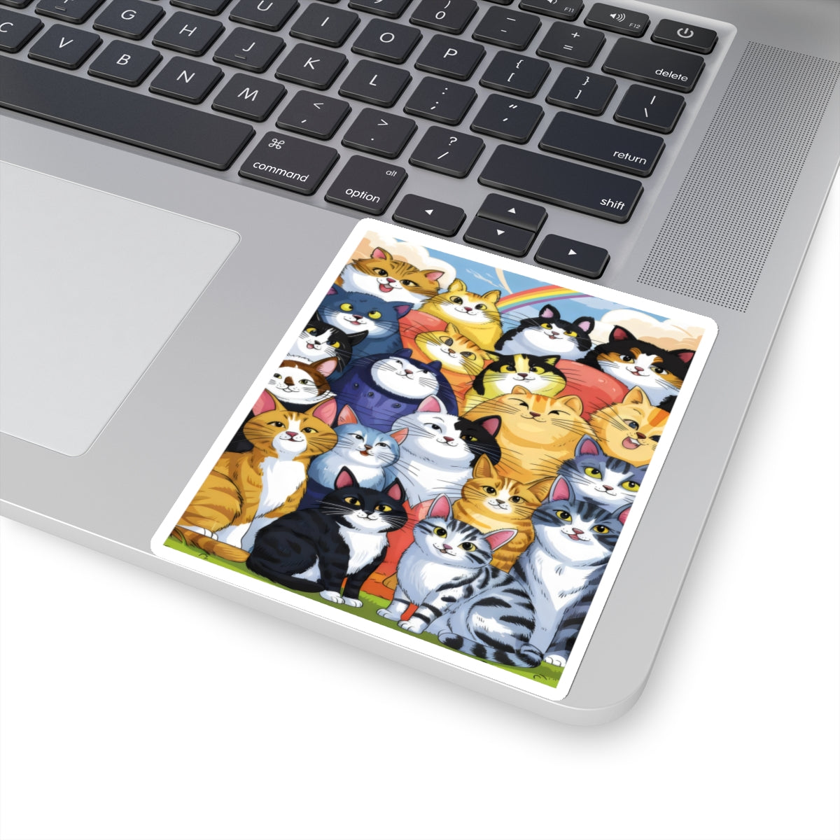 Cute Cartoon Cats Kiss-cut Stickers