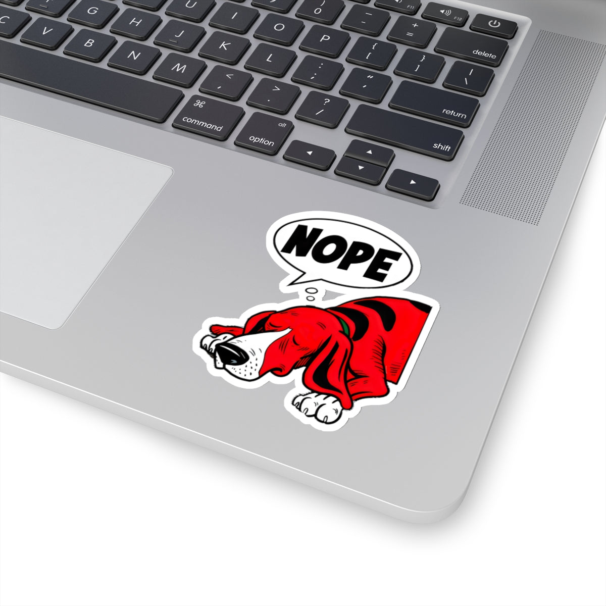 Cute Dog Cartoon Nope Meme Kiss-cut Stickers