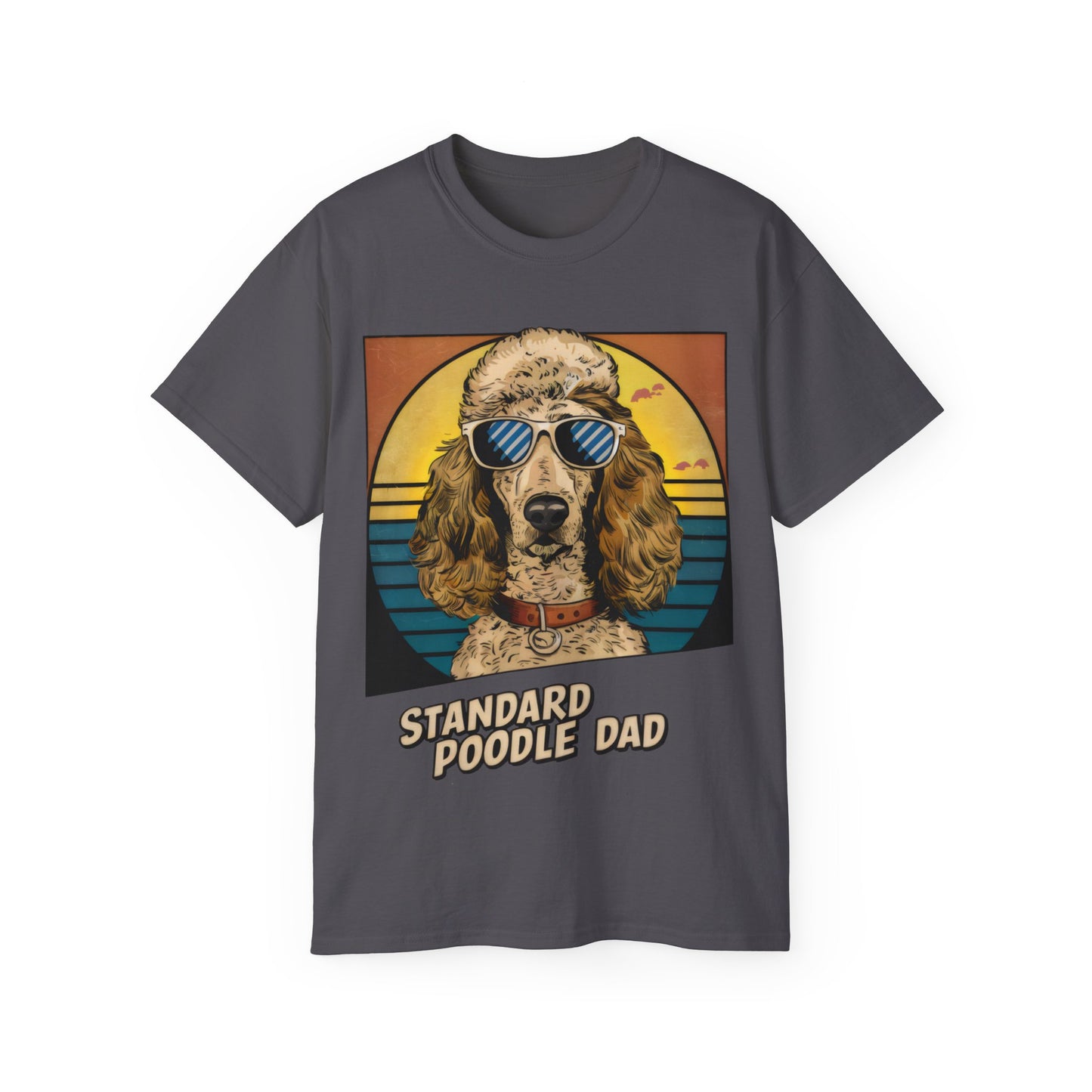 Cute Cartoon Standard Poodle Dad Organic T-Shirt