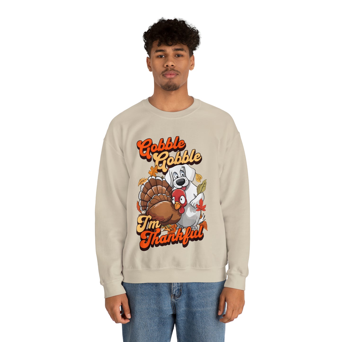 Gobble Gobble I'm Thankful Unisex Crewneck Sweatshirt