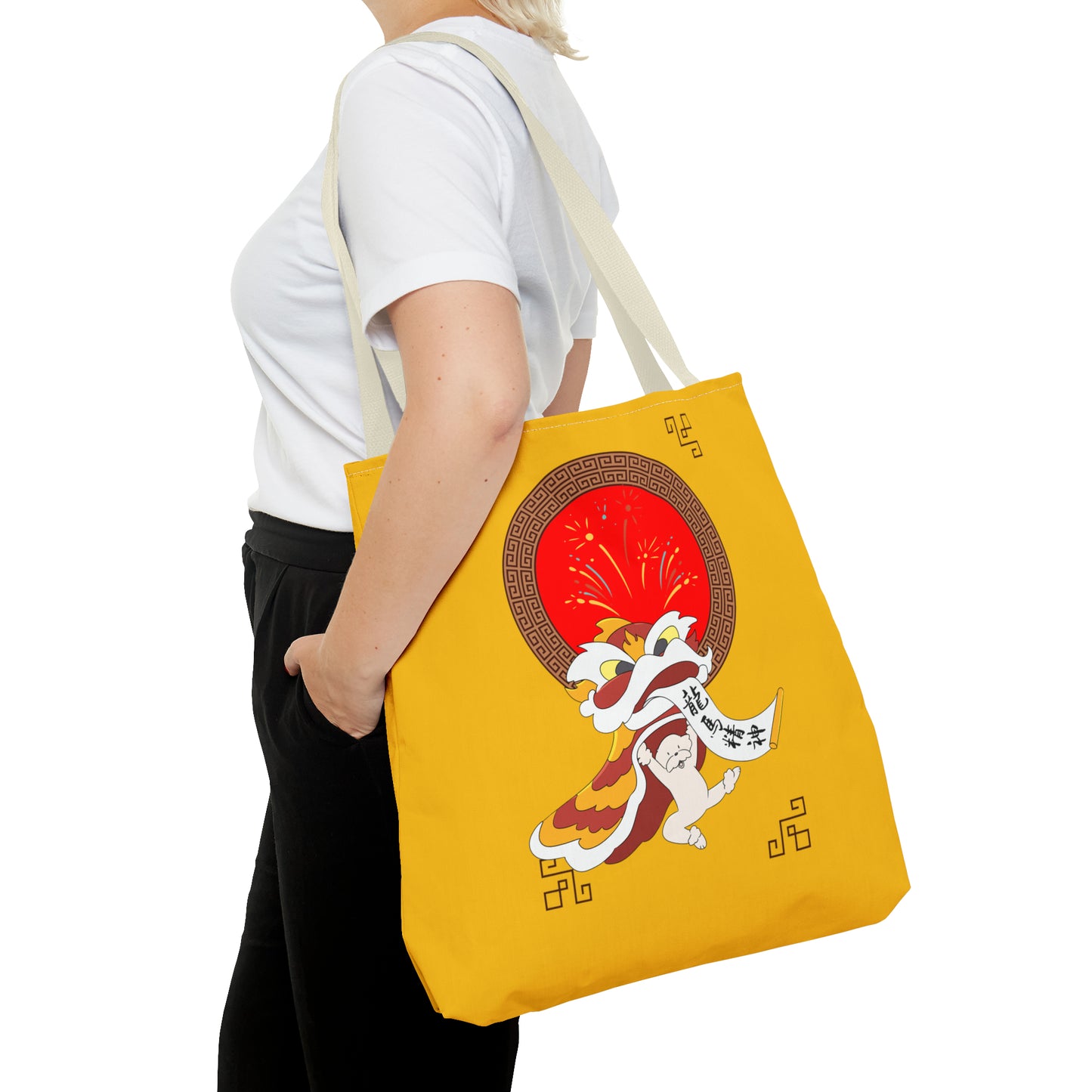 Cheeky Bichon Cute Funny Chinese New Year Tote Bag