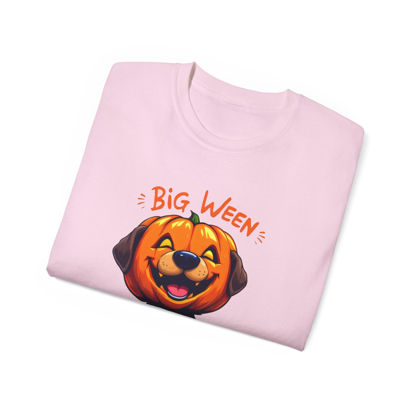 Cute Dog Cartoon Big Ween Energy Unisex Organic T-Shirt