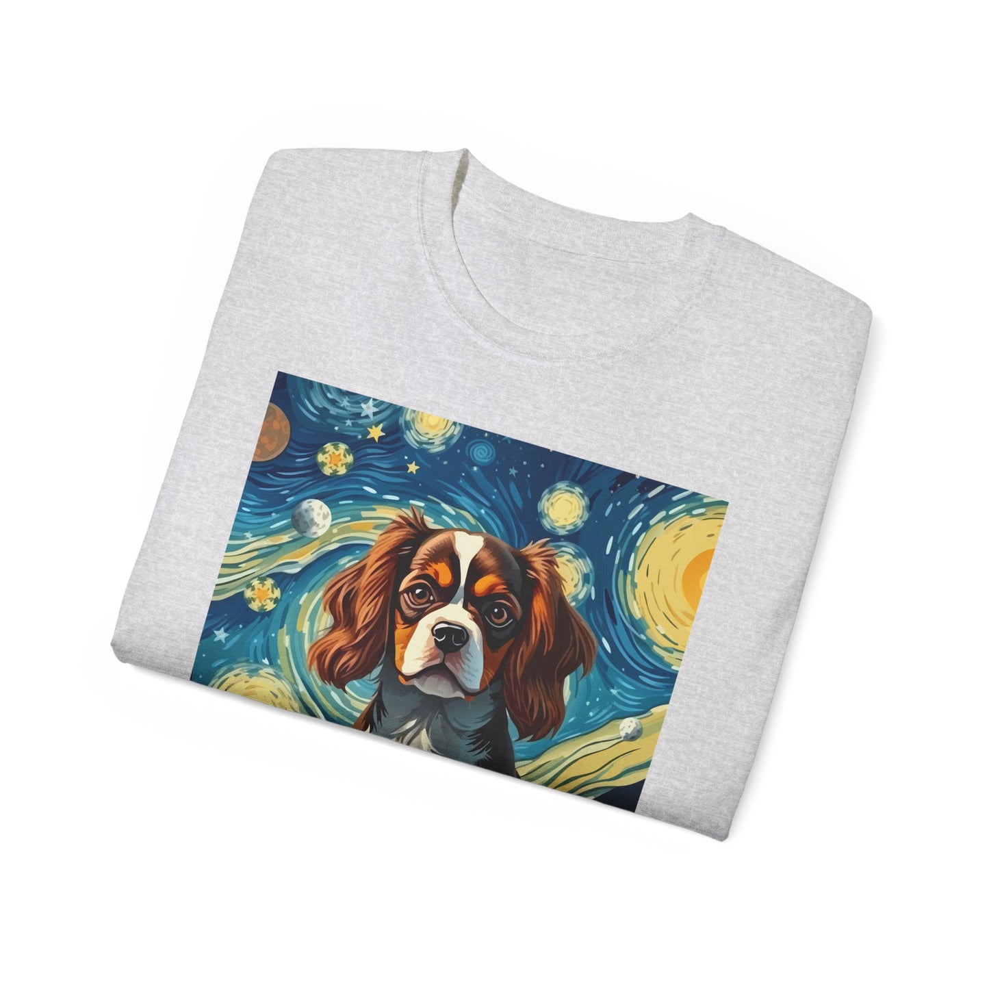 Starry Night Cavalier King Charles Spaniel Organic Tee