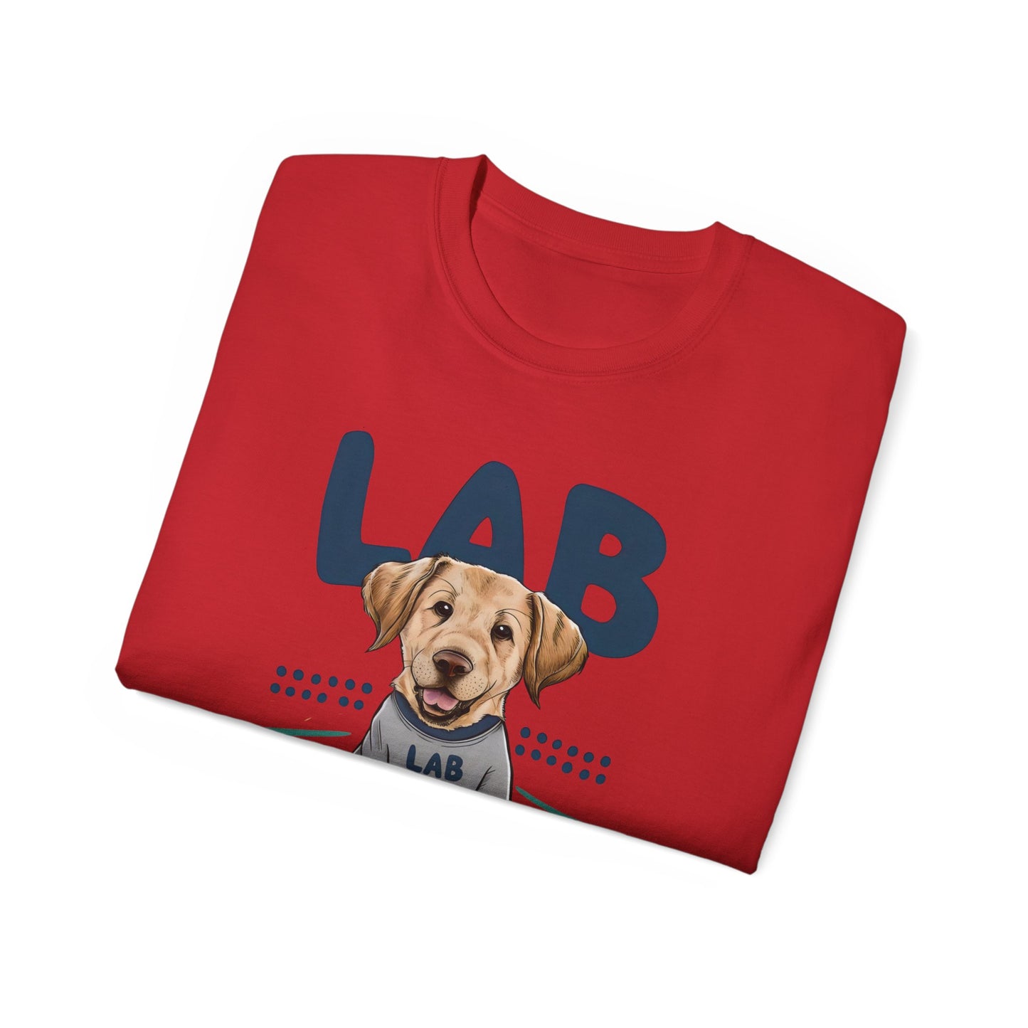 Cute Dog Cartoon Lab Mom Organic T-Shirt