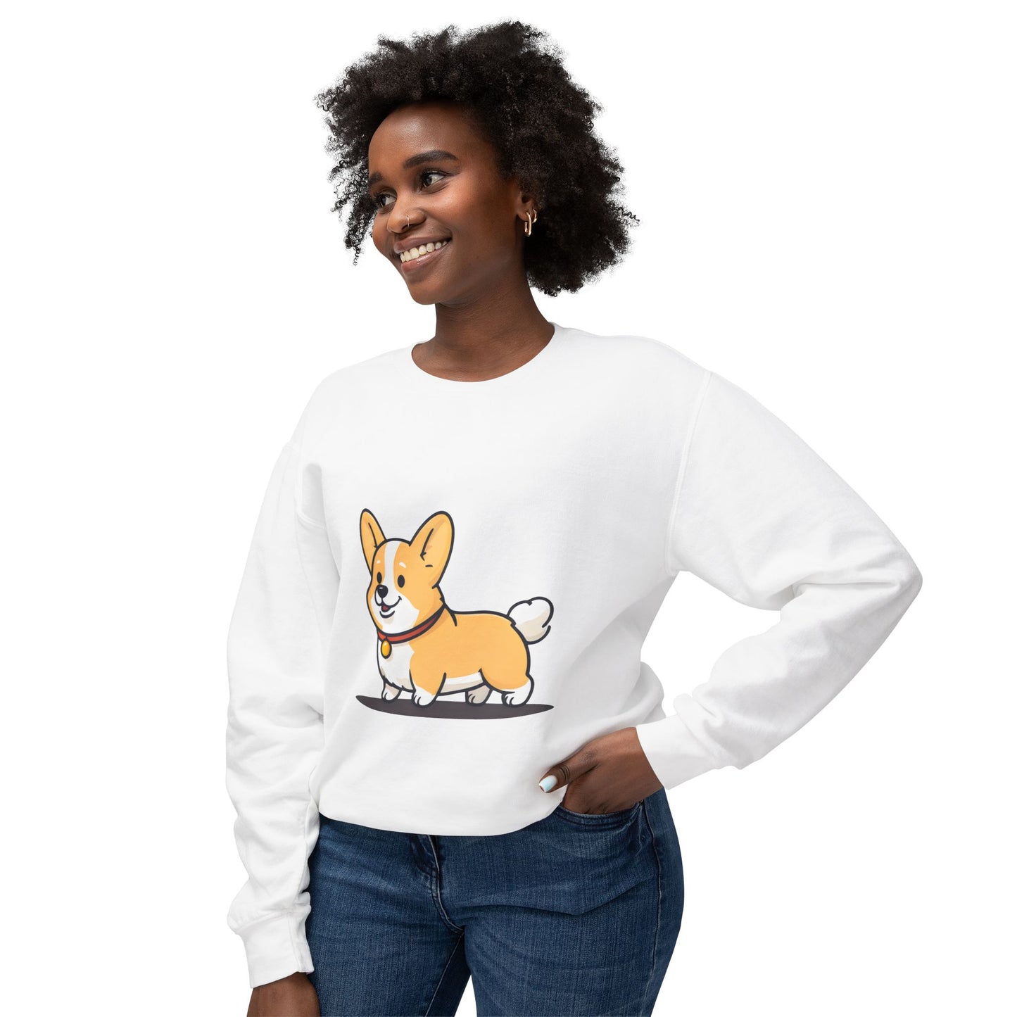 Cute Corgi Dog Cartoon Sweatshirt