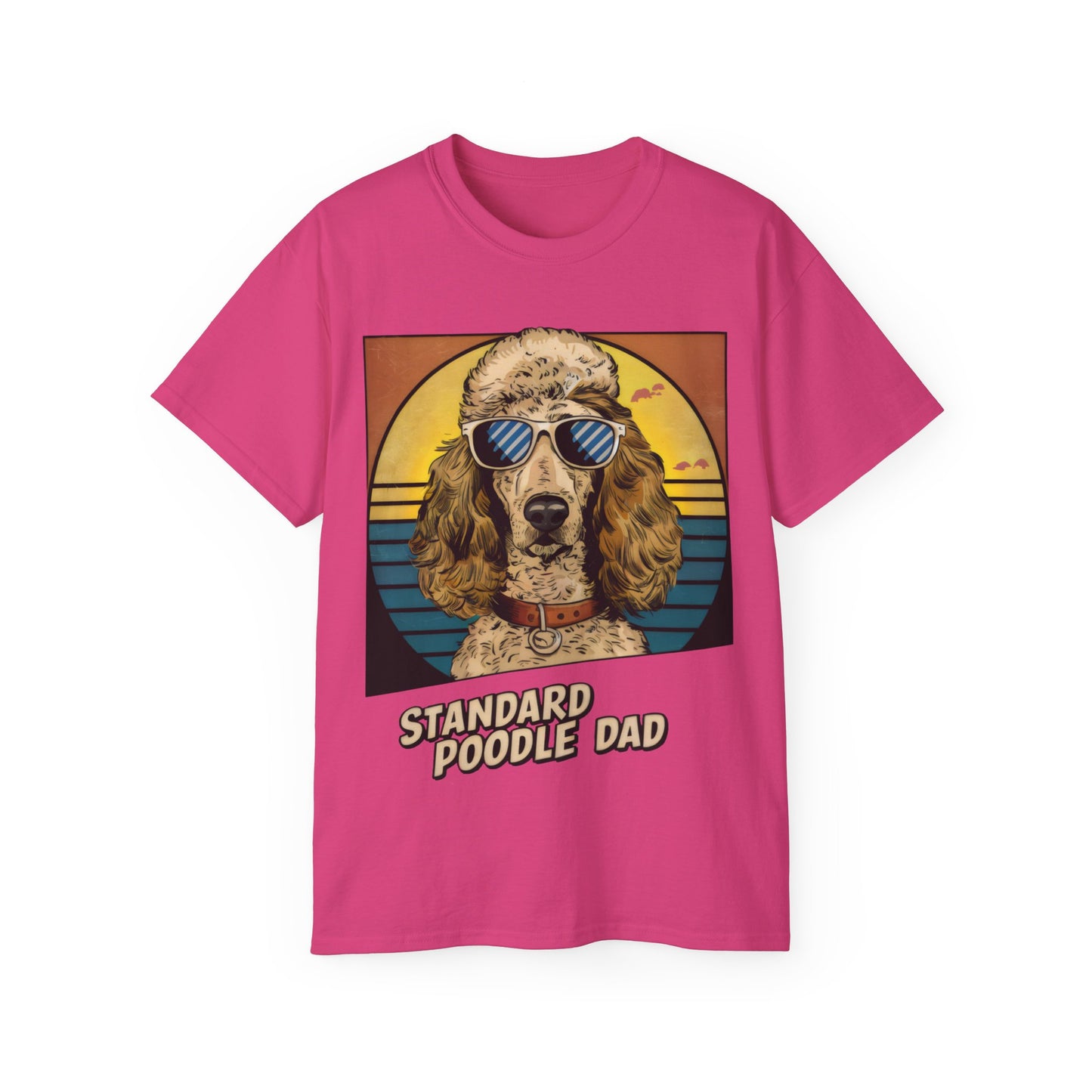 Cute Cartoon Standard Poodle Dad Organic T-Shirt