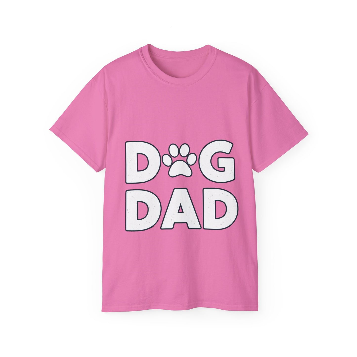 Cute Dog Dad Paw Print Unisex Organic T-Shirt