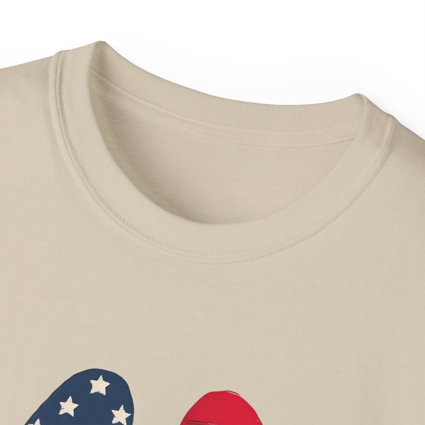 Paw Print Fourth of July Organic T-Shirt