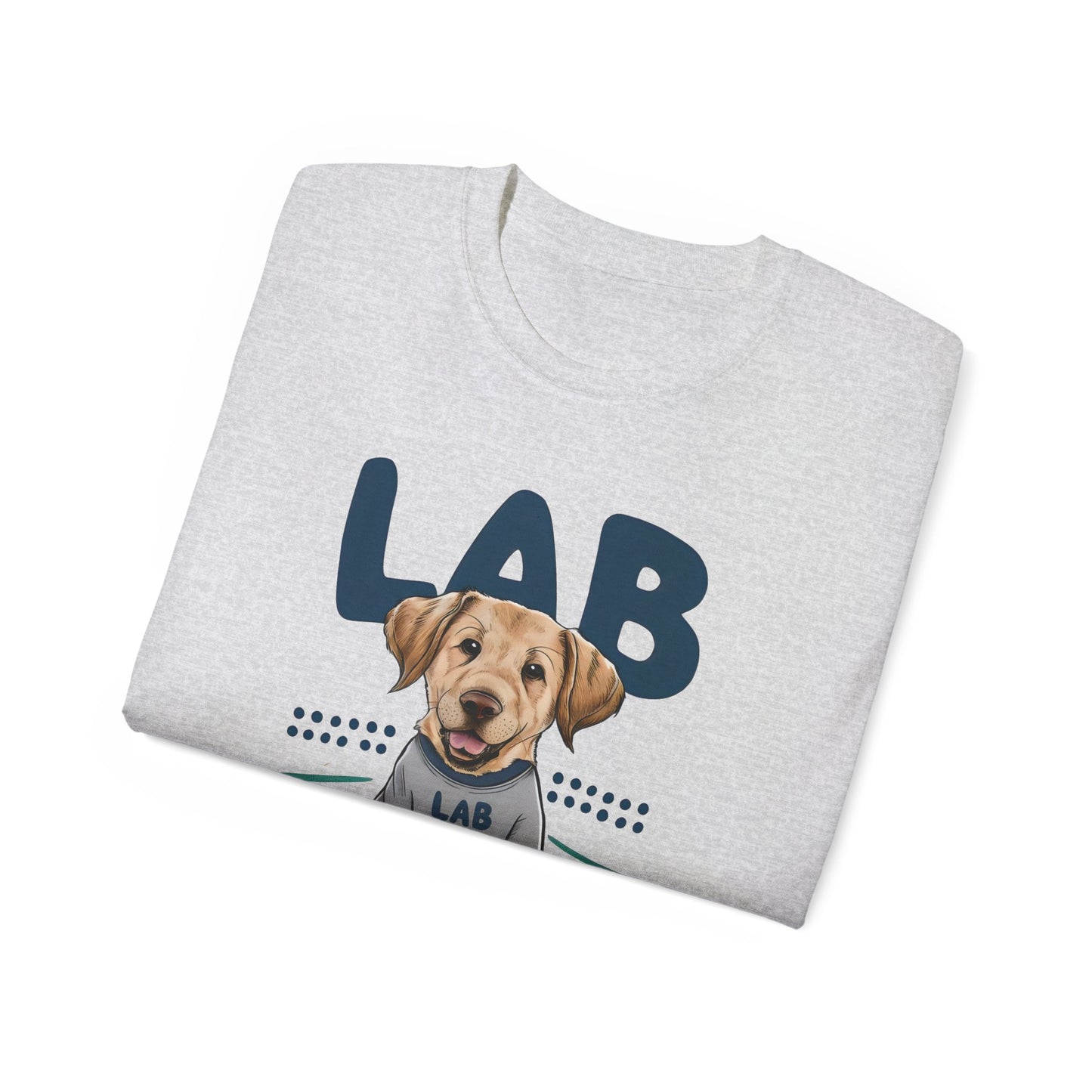 Cute Dog Cartoon Lab Mom Organic T-Shirt