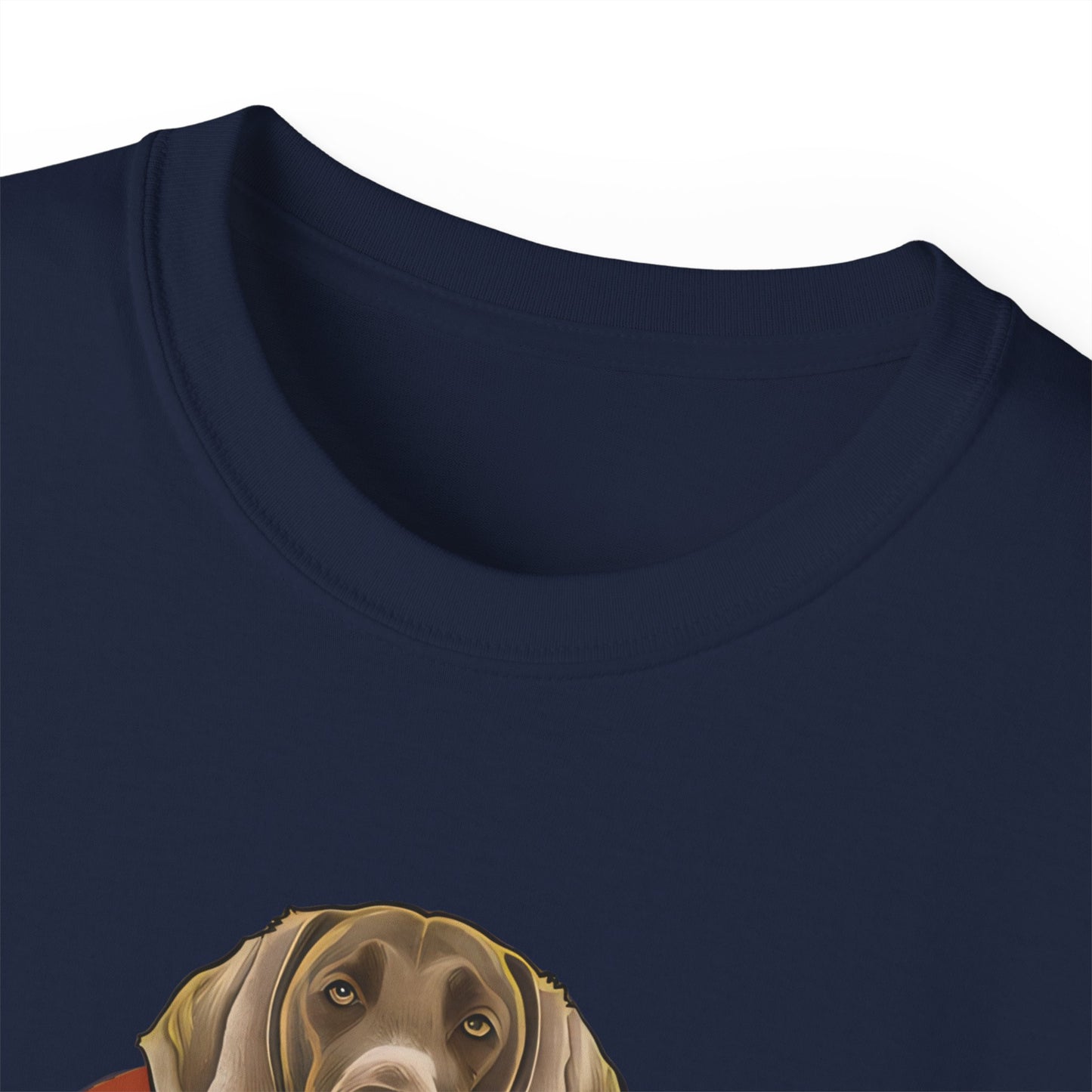 Cute Cartoon Weimaraner Dad Organic T-Shirt