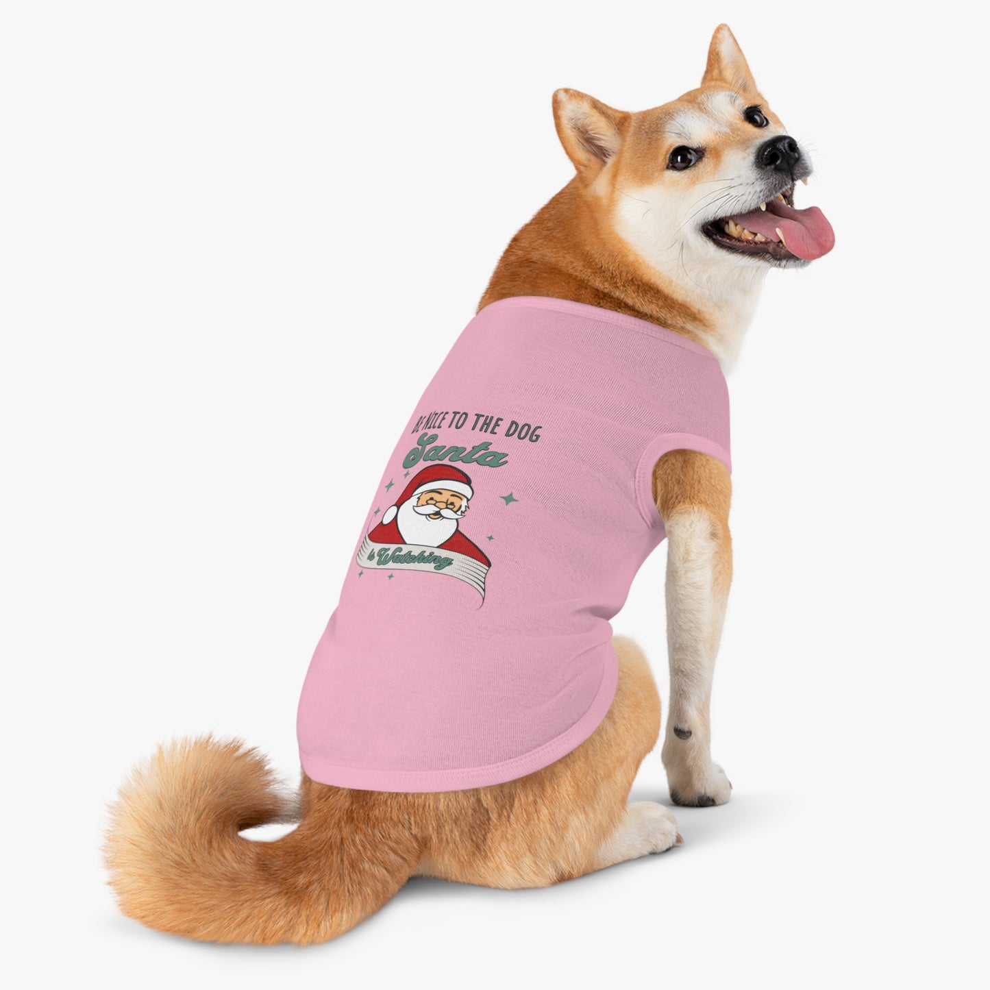 Pet Tank Top - Be Nice to My Dog Santa is Coming