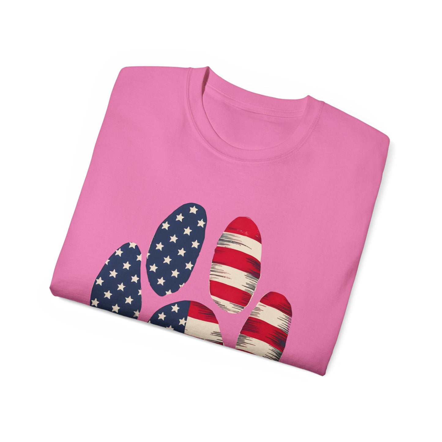 Paw Print Fourth of July Organic T-Shirt