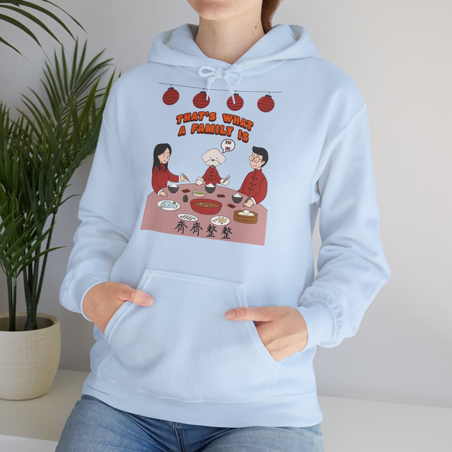 Cheeky Bichon Cute Dog Cartoon Chinese New Year Unisex Hooded Sweatshirt