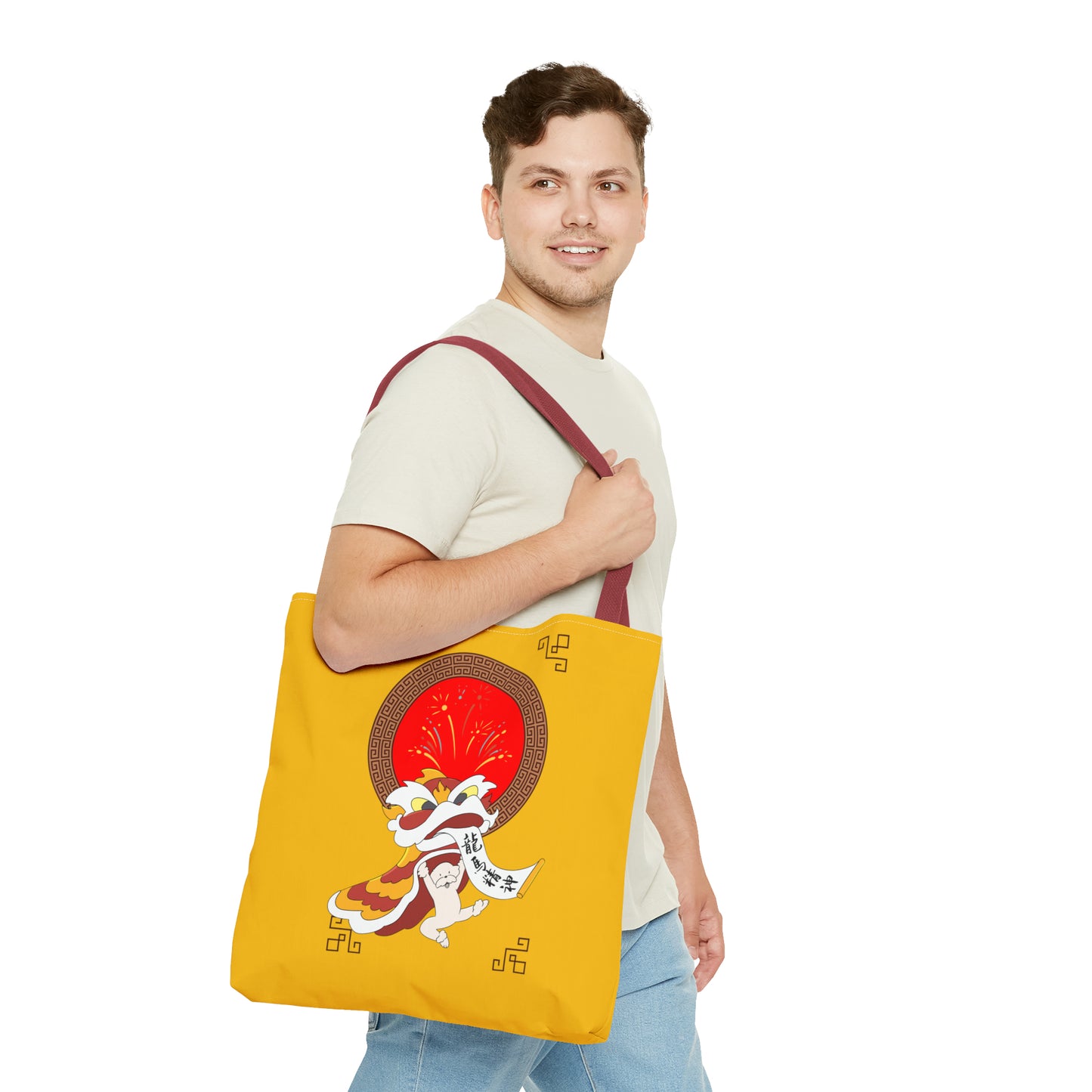 Cheeky Bichon Cute Funny Chinese New Year Tote Bag