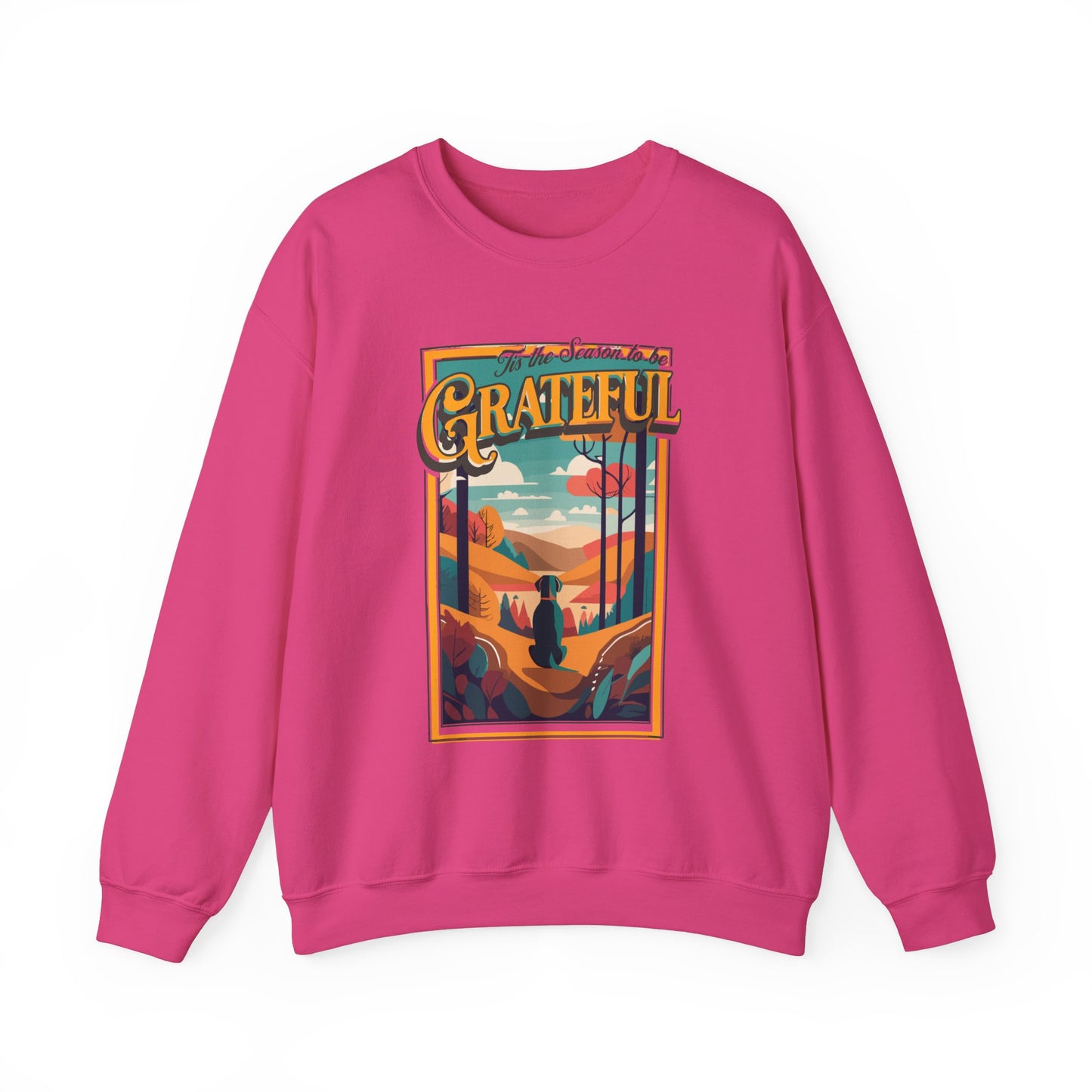 Tis the Season to be Grateful Thanksgiving Unisex Crewneck Sweatshirt