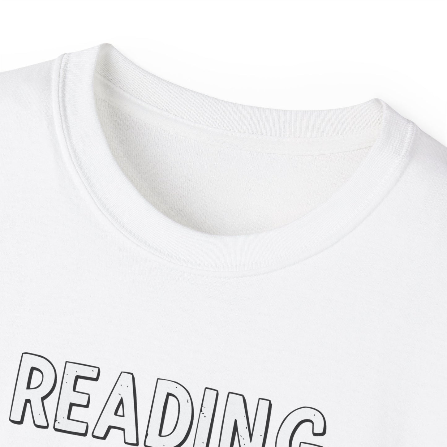 Cute Cartoon Reading is a Ticket to Adventure Unisex Organic T-Shirt