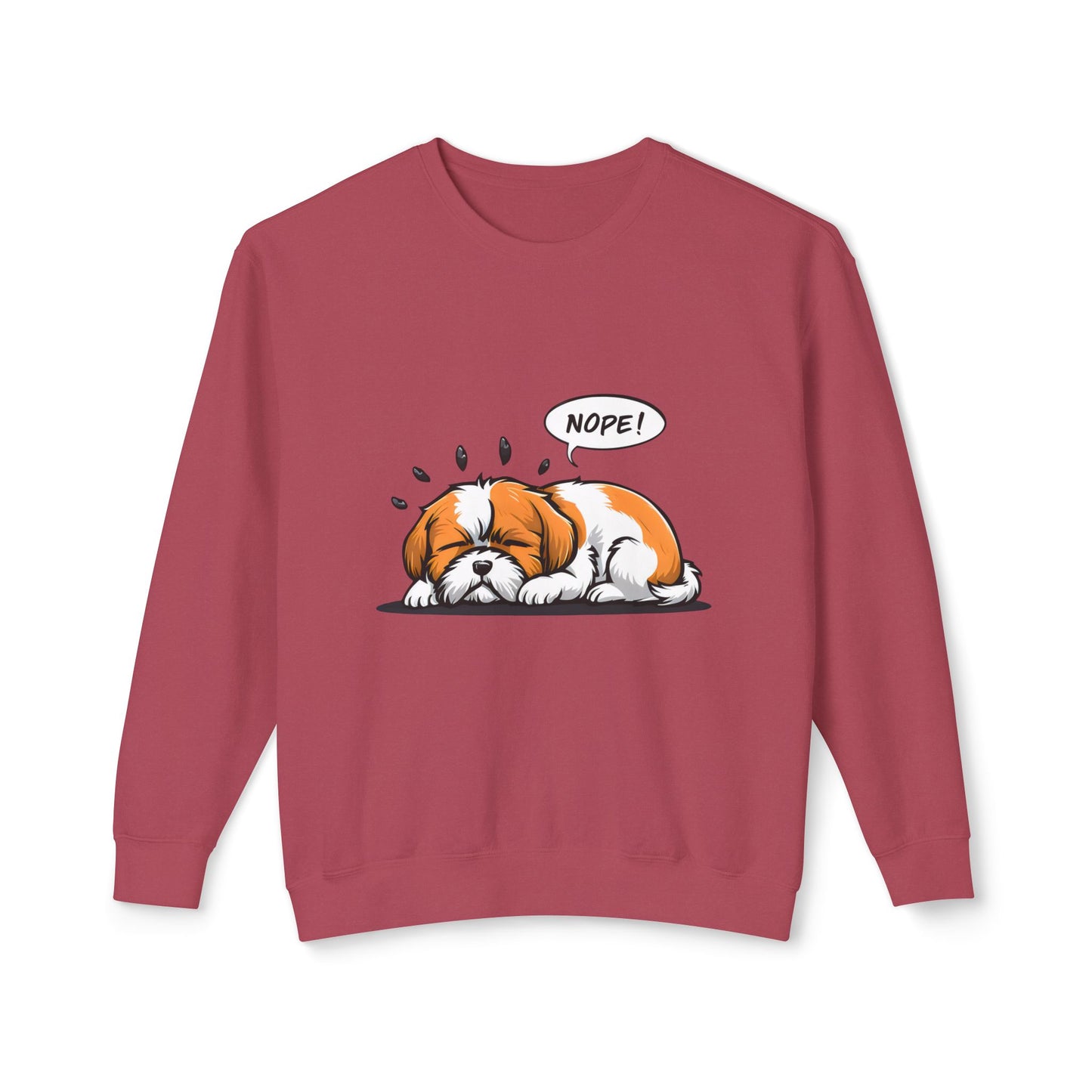 Cute Dog Cartoon Nope Meme Sweatshirt