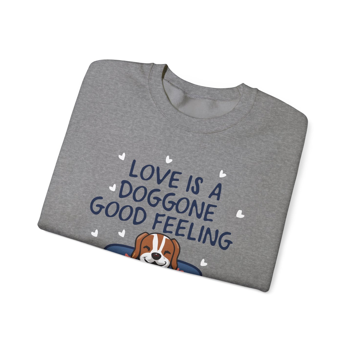 Cute Dog Cartoon Valentine's Day Meme Crewneck Sweatshirt