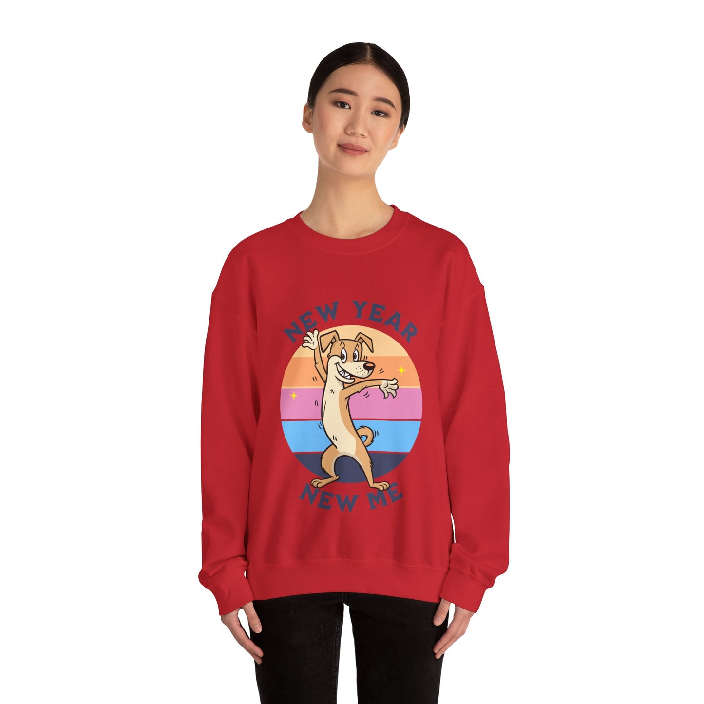 Cute Funny New Year New Me Unisex Crewneck Sweatshirt