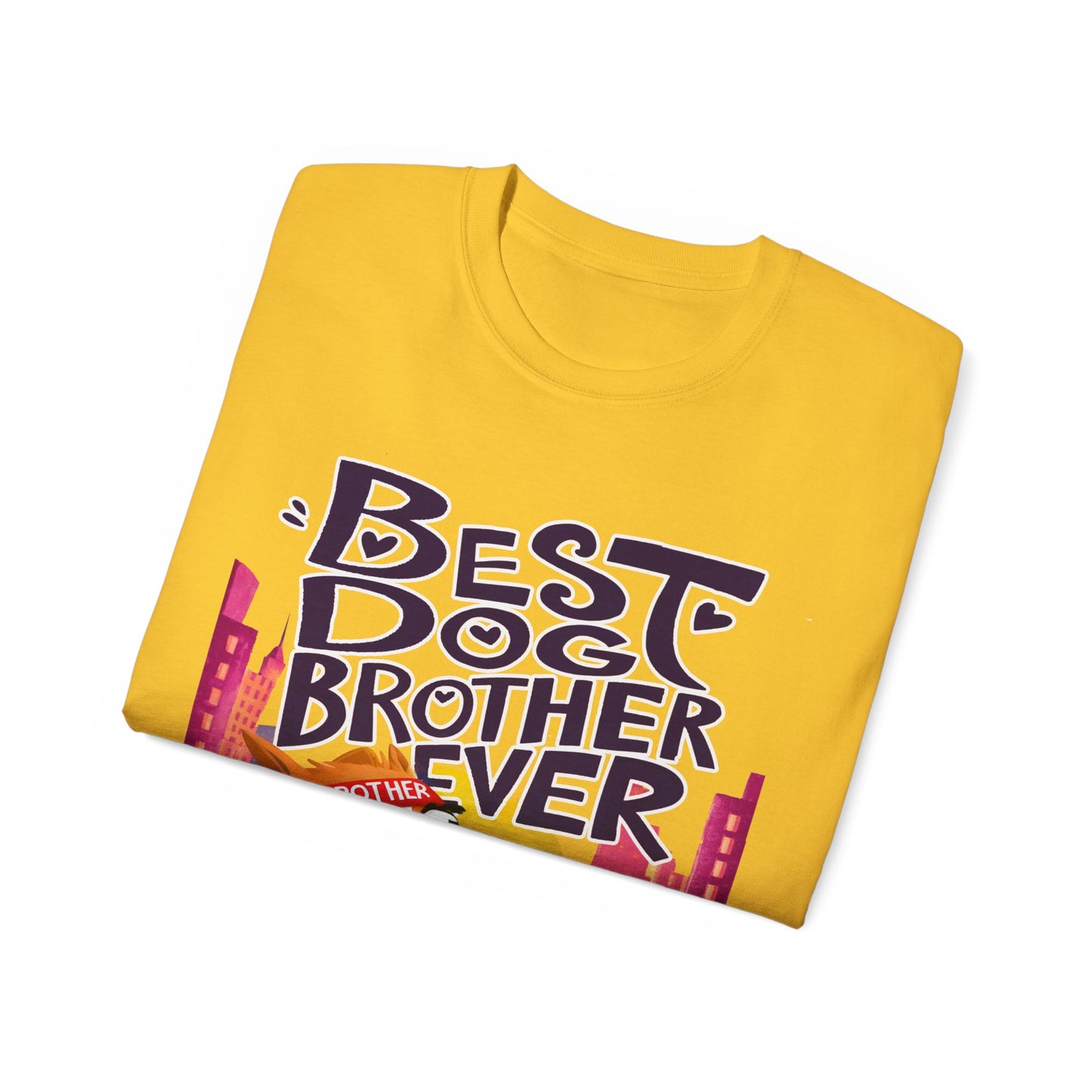 Cute Cartoon Meme Best Dog Brother Ever Organic T-Shirt