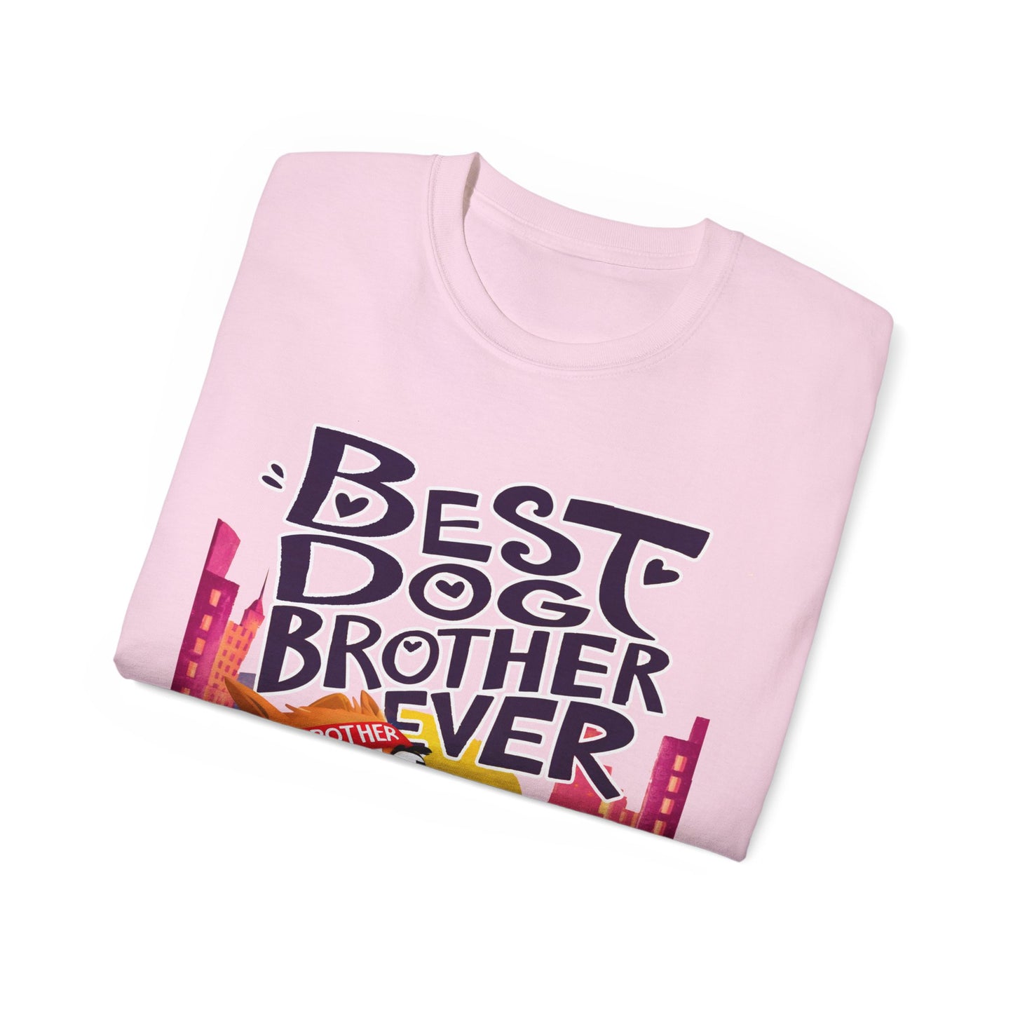 Cute Cartoon Meme Best Dog Brother Ever Organic T-Shirt