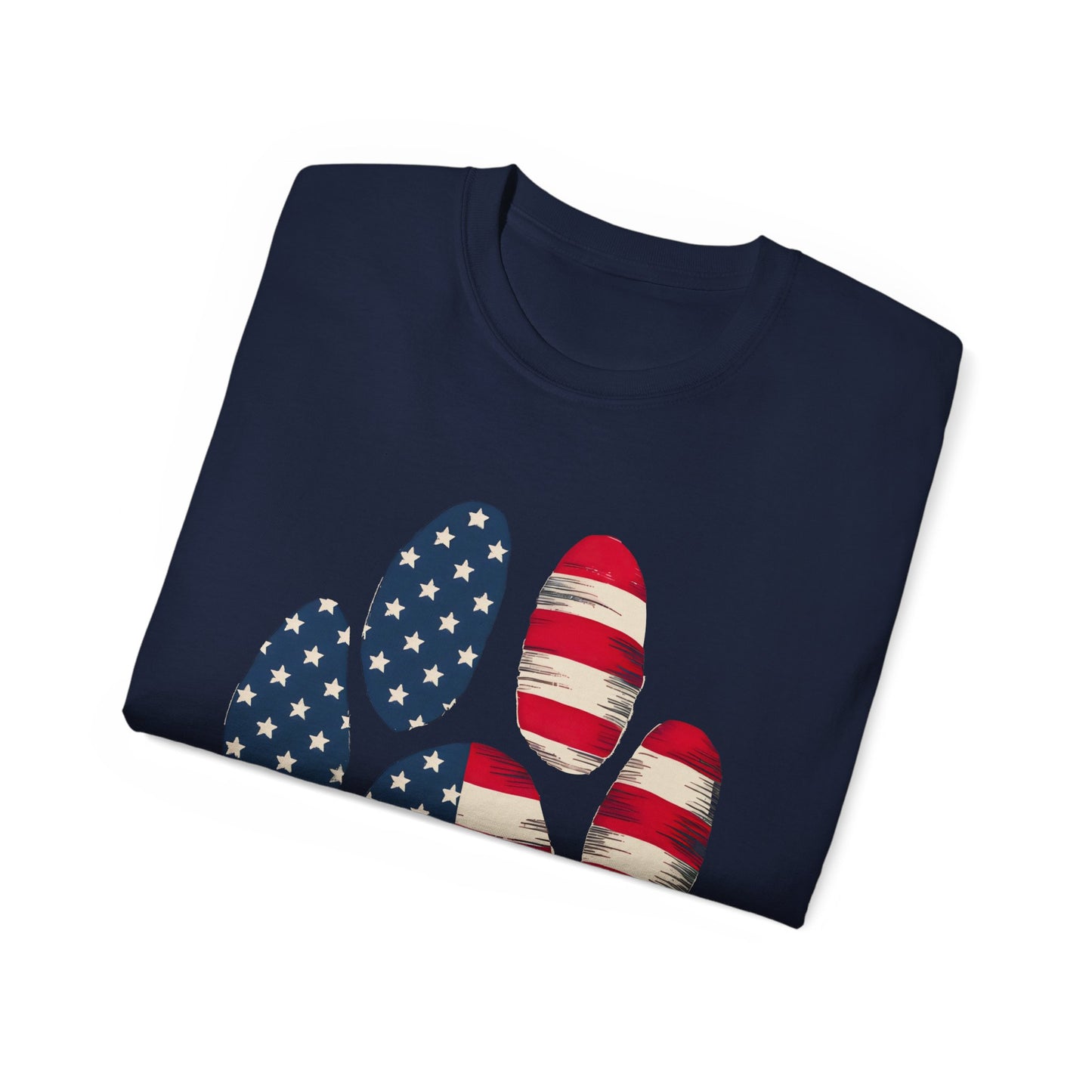 Paw Print Fourth of July Organic T-Shirt