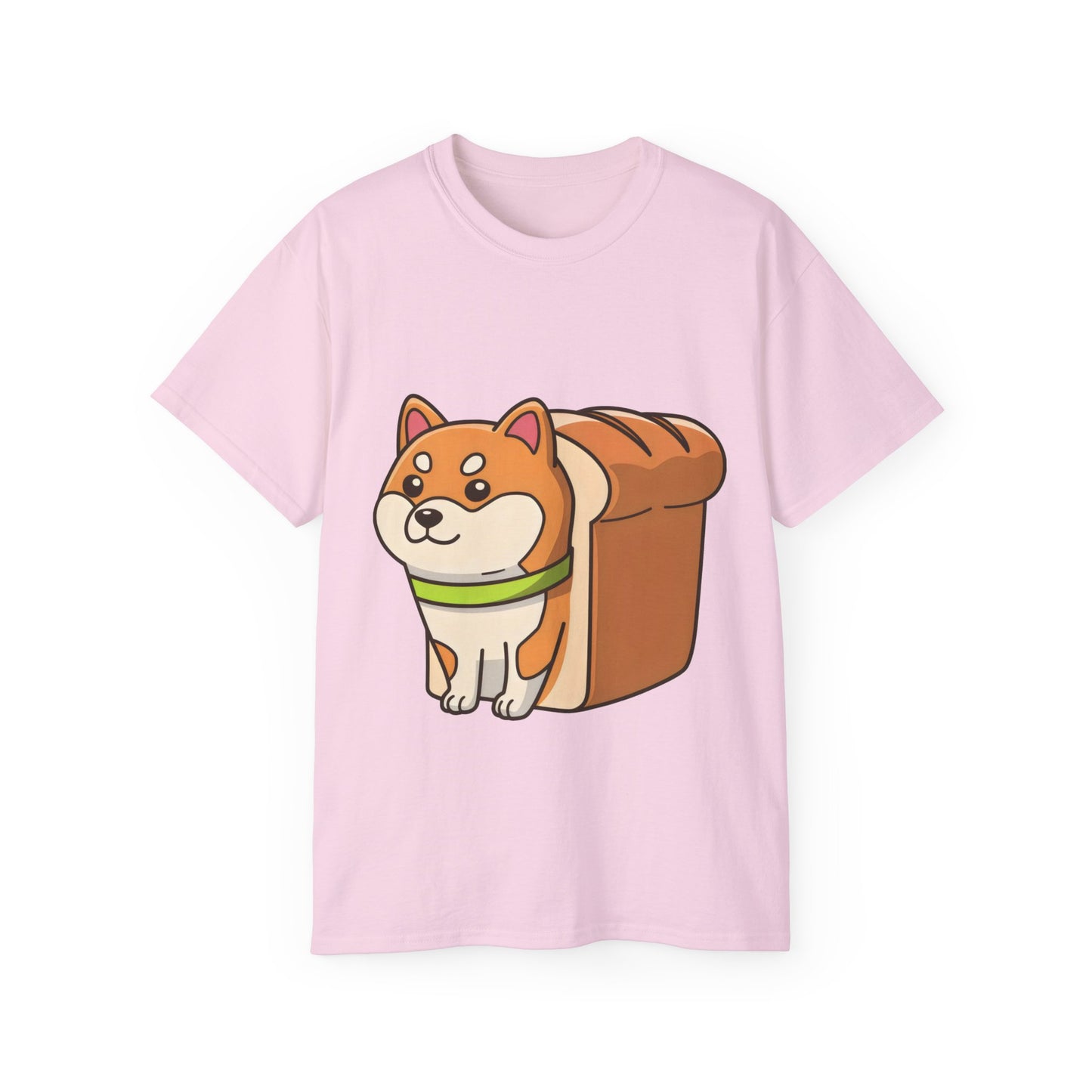 Cute Funny Dog Cartoon Shiba Bread Loaf Unisex Tee Shirt