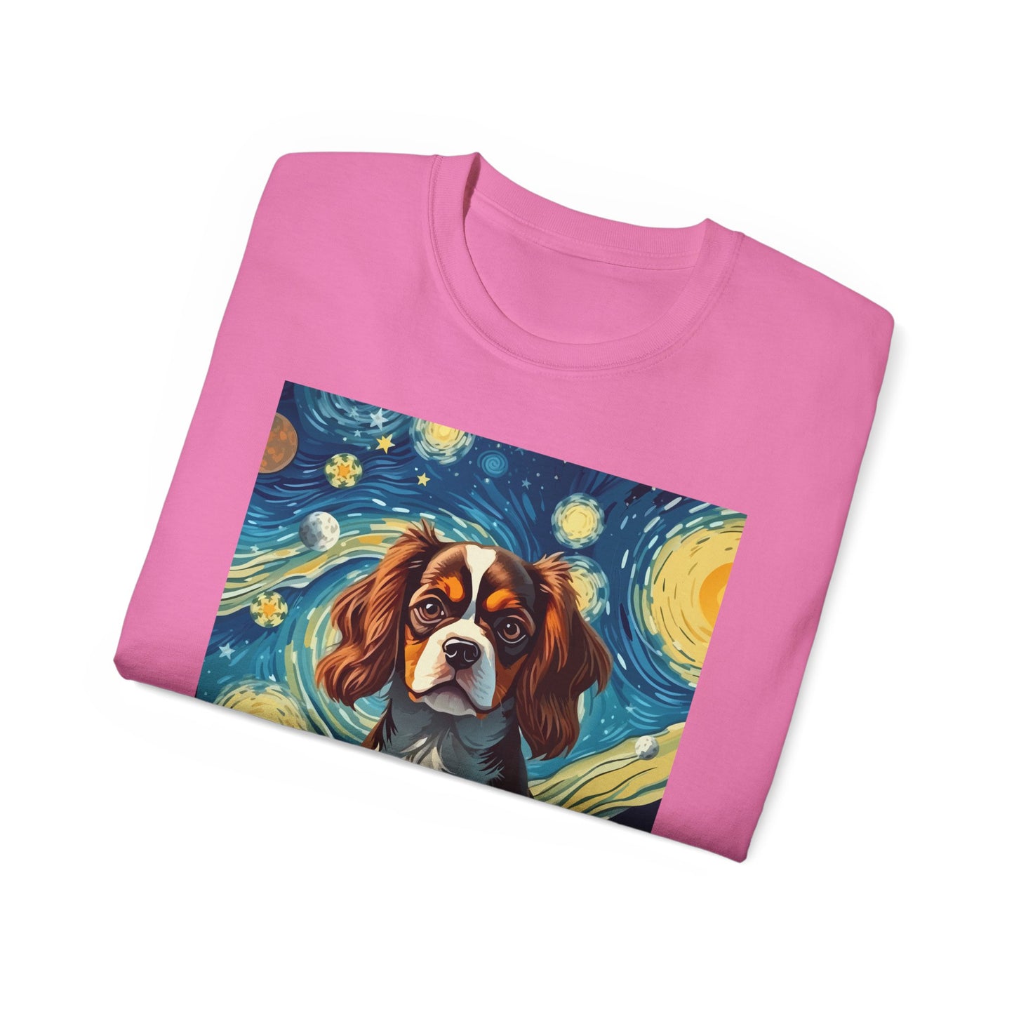 Starry Night Cavalier King Charles Spaniel Organic Tee