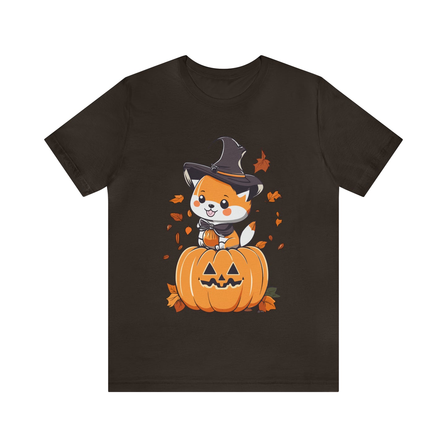 Cute Shiba Pumpkin Unisex Jersey Short Sleeve Tee