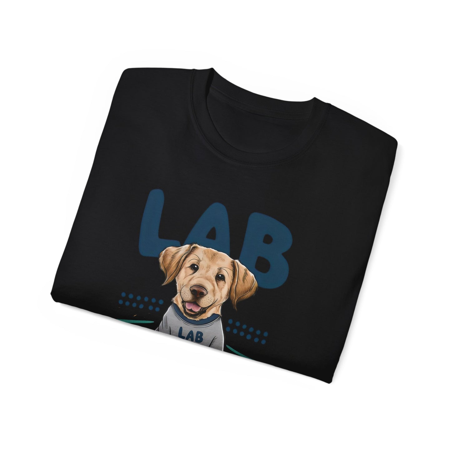 Cute Dog Cartoon Lab Mom Organic T-Shirt