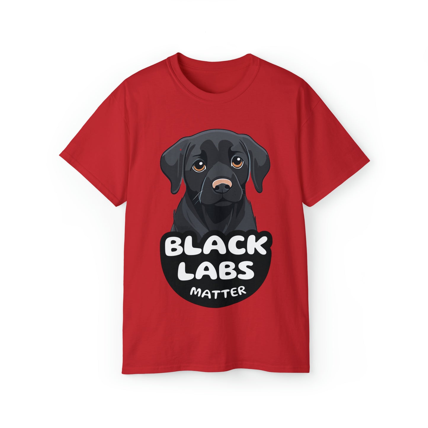 Cute Black Labs Matter Unisex Organic T-Shirt