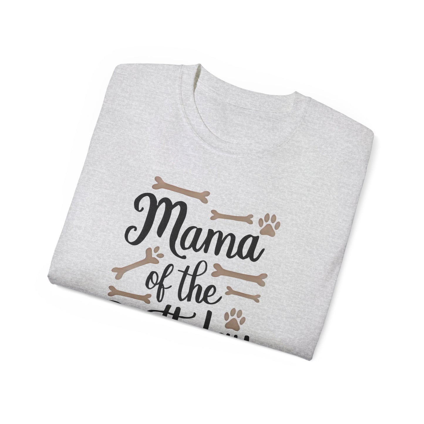 Cute Mama of the Birthday Girl Paw Print Organic T-Shirt