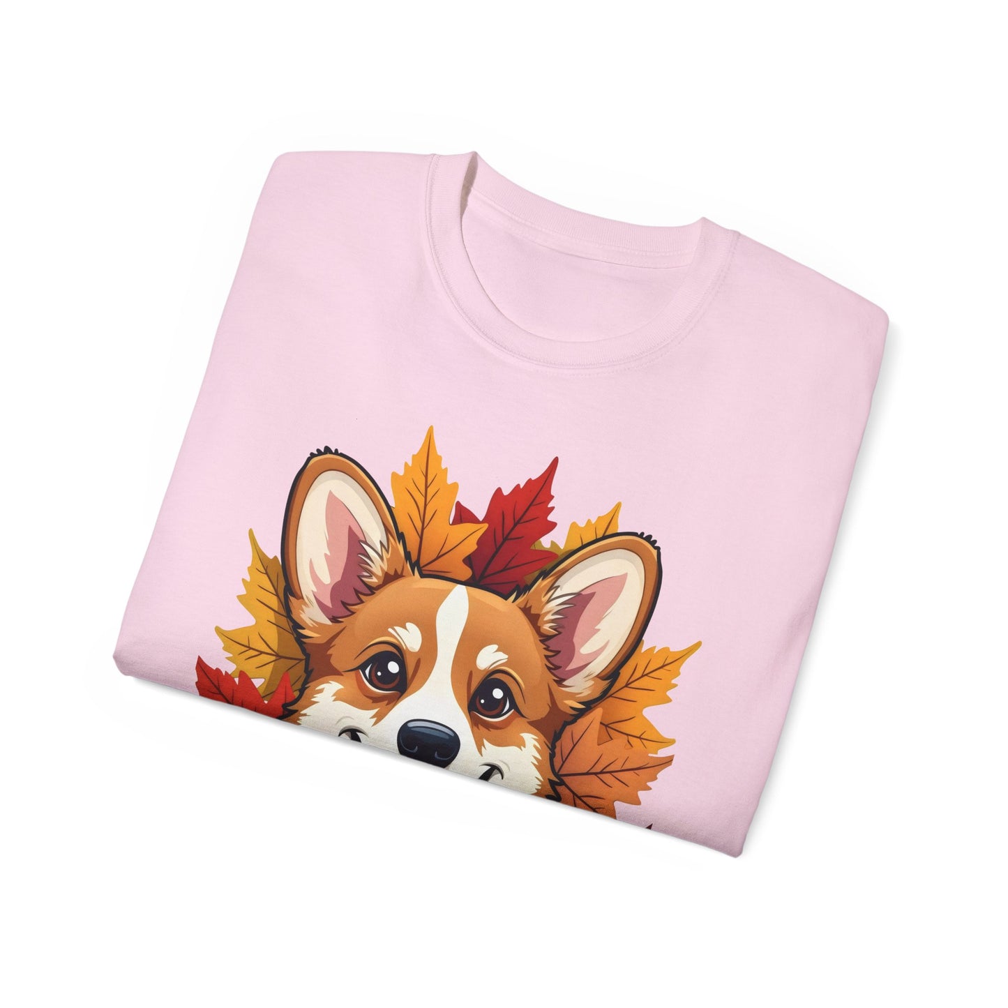 Cute Dog Cartoon Corgi Fall Tee