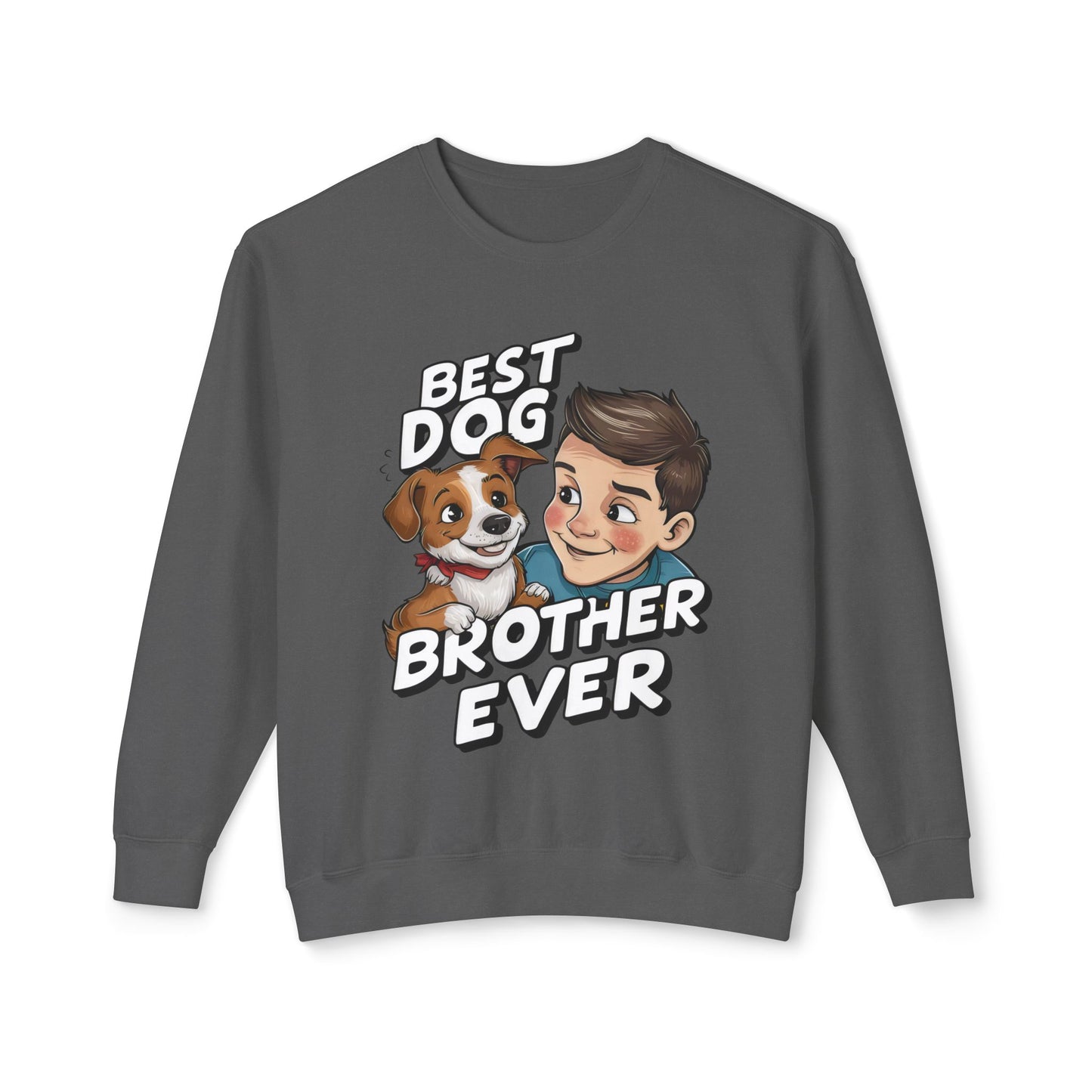 Cute Dog Brother Ever Crewneck Sweatshirt